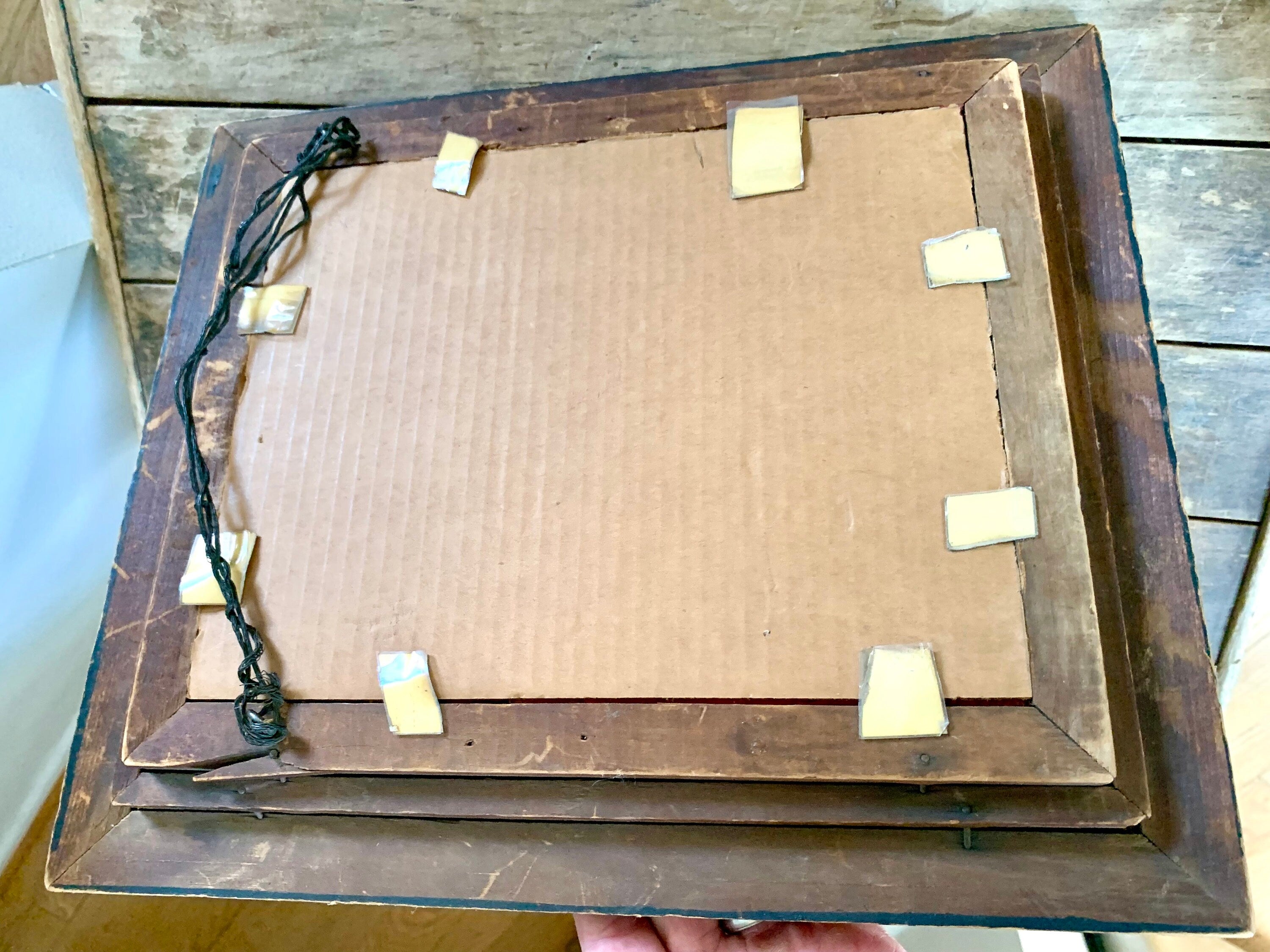 Vintage Framed Bossons Man in Top Hat | Framed Head Figurine | Distressed Framed Bossons Head Rare Bossons Wall Hanging | A Christmas Carol