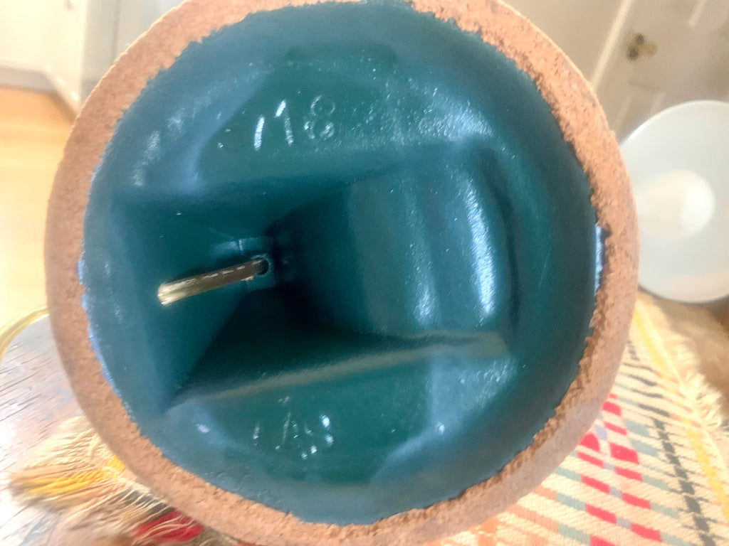 Vintage Blue Goose Neck Lamp | Industrial Flexible Desk Lamp | Blue Adjustable Desk Lamp | Distressed Style Paint Desk Lamp |