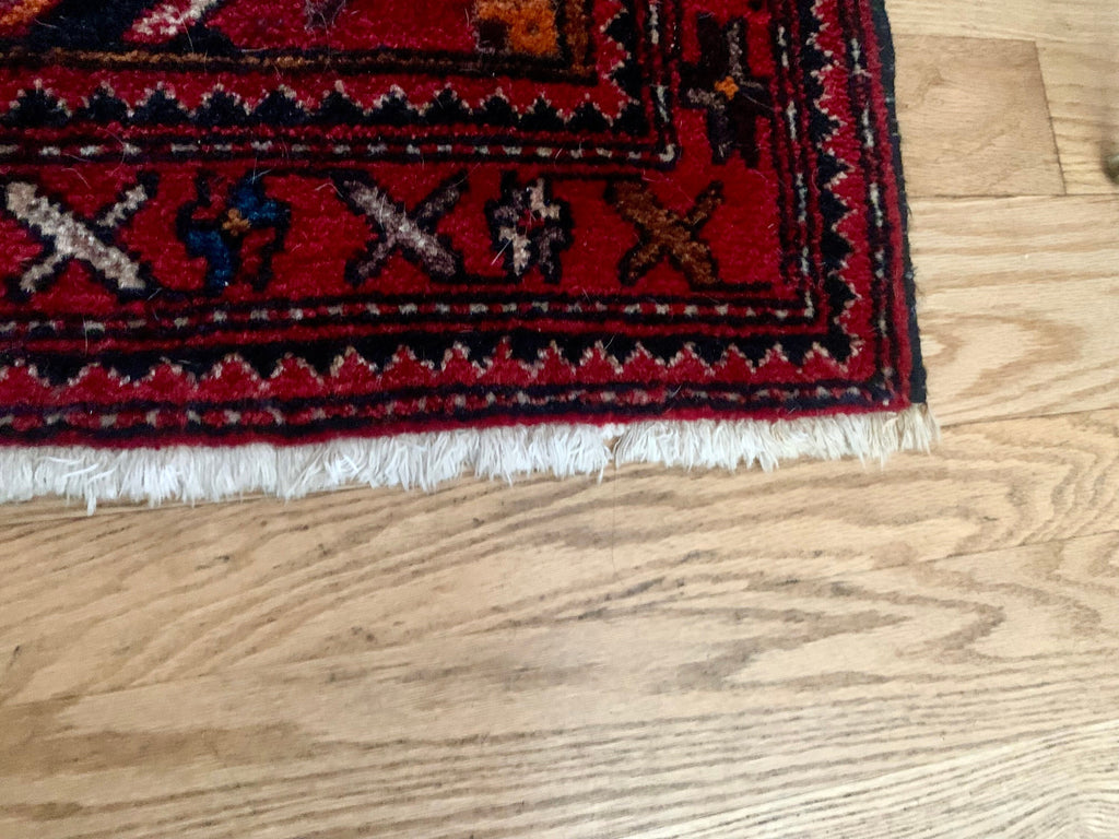 Vintage Oriental Area Rug | Small Oriental Rug | Handwoven Wool Rug | 51" x 32" Area Rug