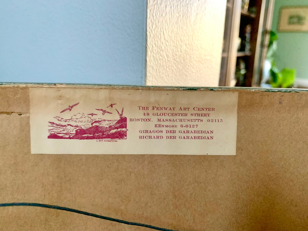 Vintage Framed Bernard Buffet Lithograph | St. Martins Canal Lithograph | Buffet Signed Art | French MCM Art | Michel Garnier Collection