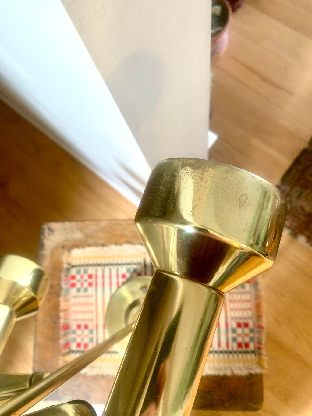 Vintage Brass MCM Table Lamp | Adjustable Brass Table Lamp | Brass Adjustable Spotlight | Mid Century Table Lamp