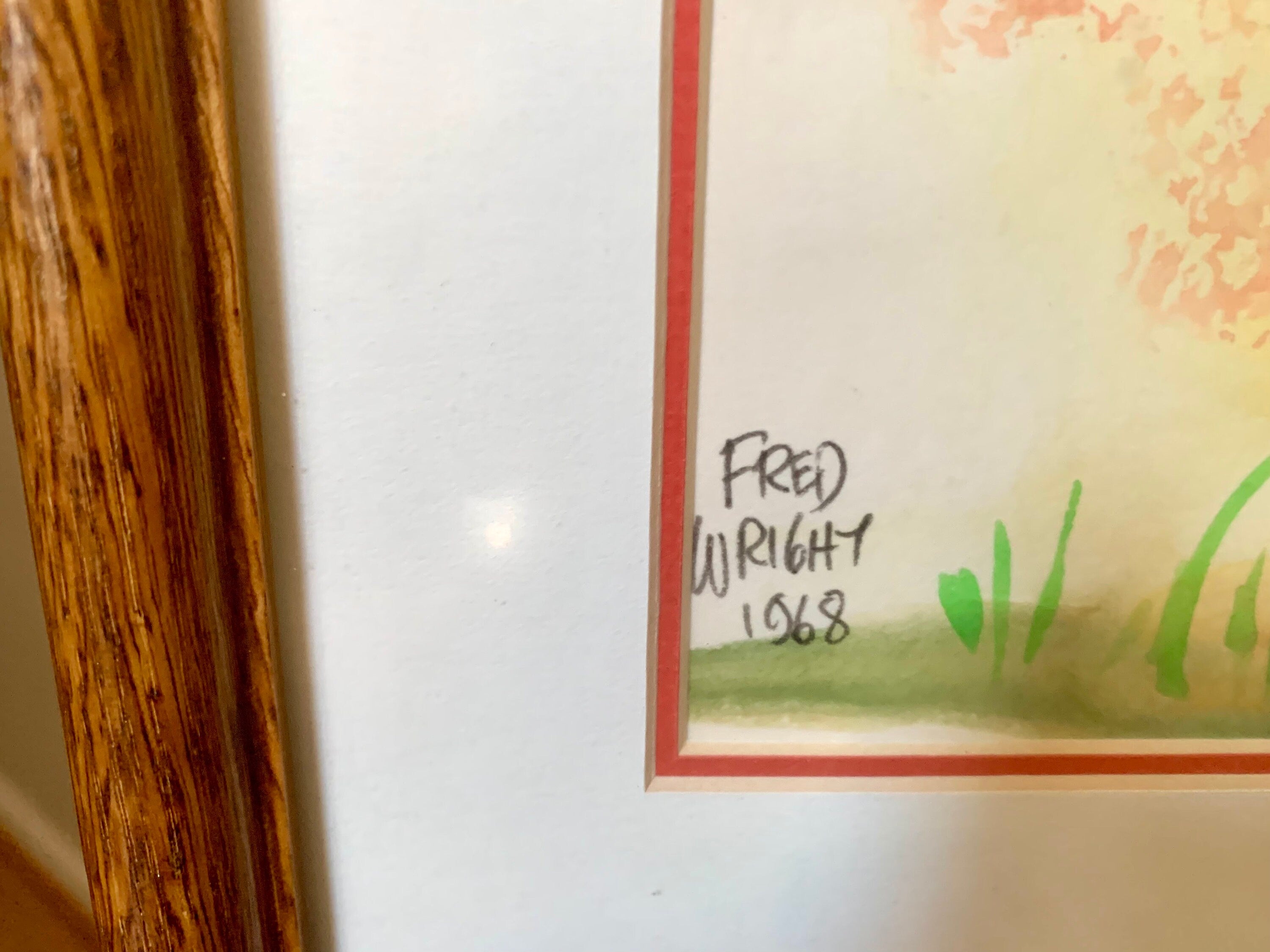 Vintage 1960's Fred Wright Cartoonist Art Work | Fred Wright Riding Cowboy Drawing | Western Cartoon Art | Labor Cartoonist Print | Signed Art