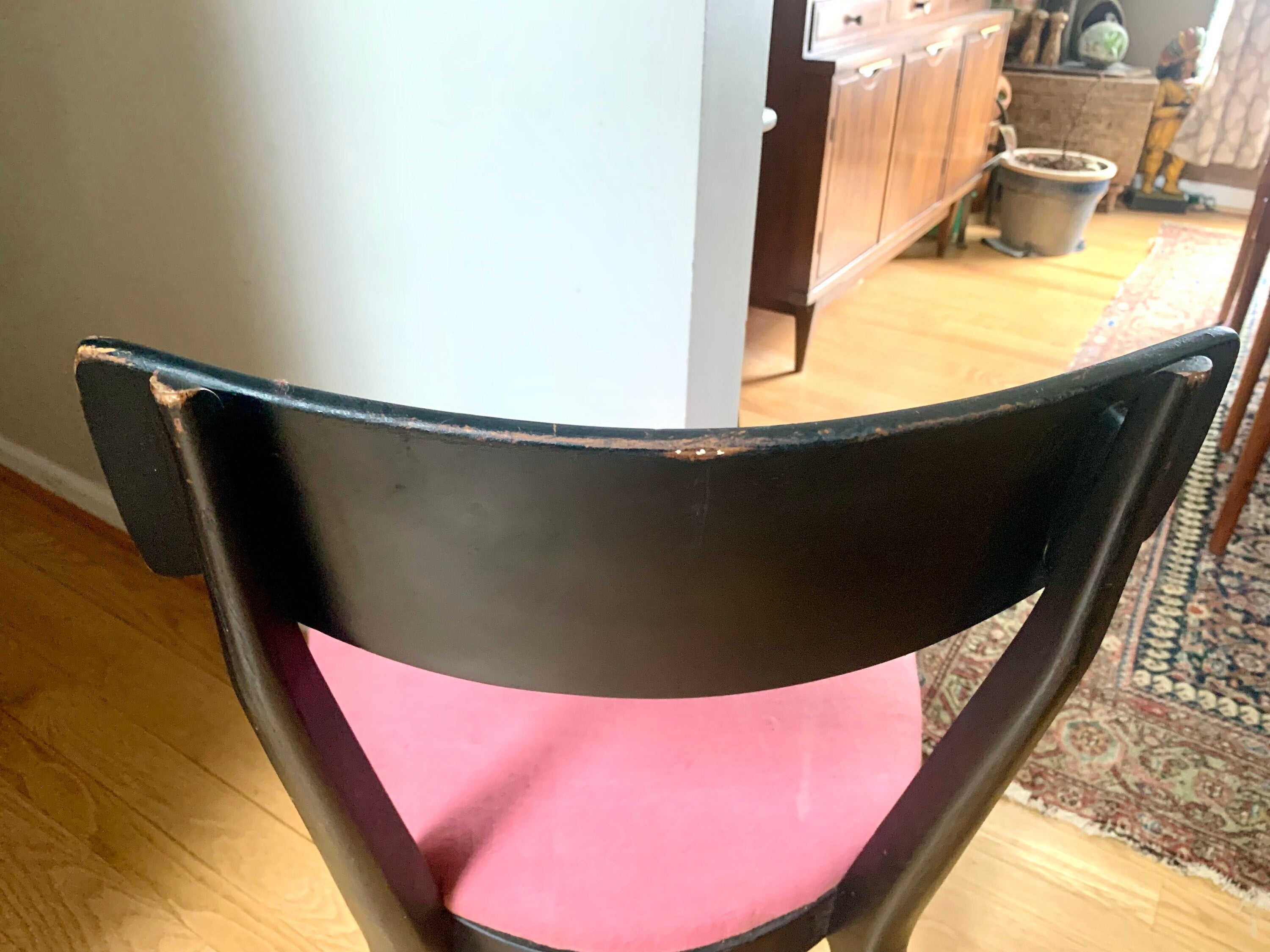 Black Drexel Declaration Chair | Mid Century Modern Chair| Kip Stewart Dining Chair| MCM Accent Chair| Modern Desk Chair| MCM Extra Seating