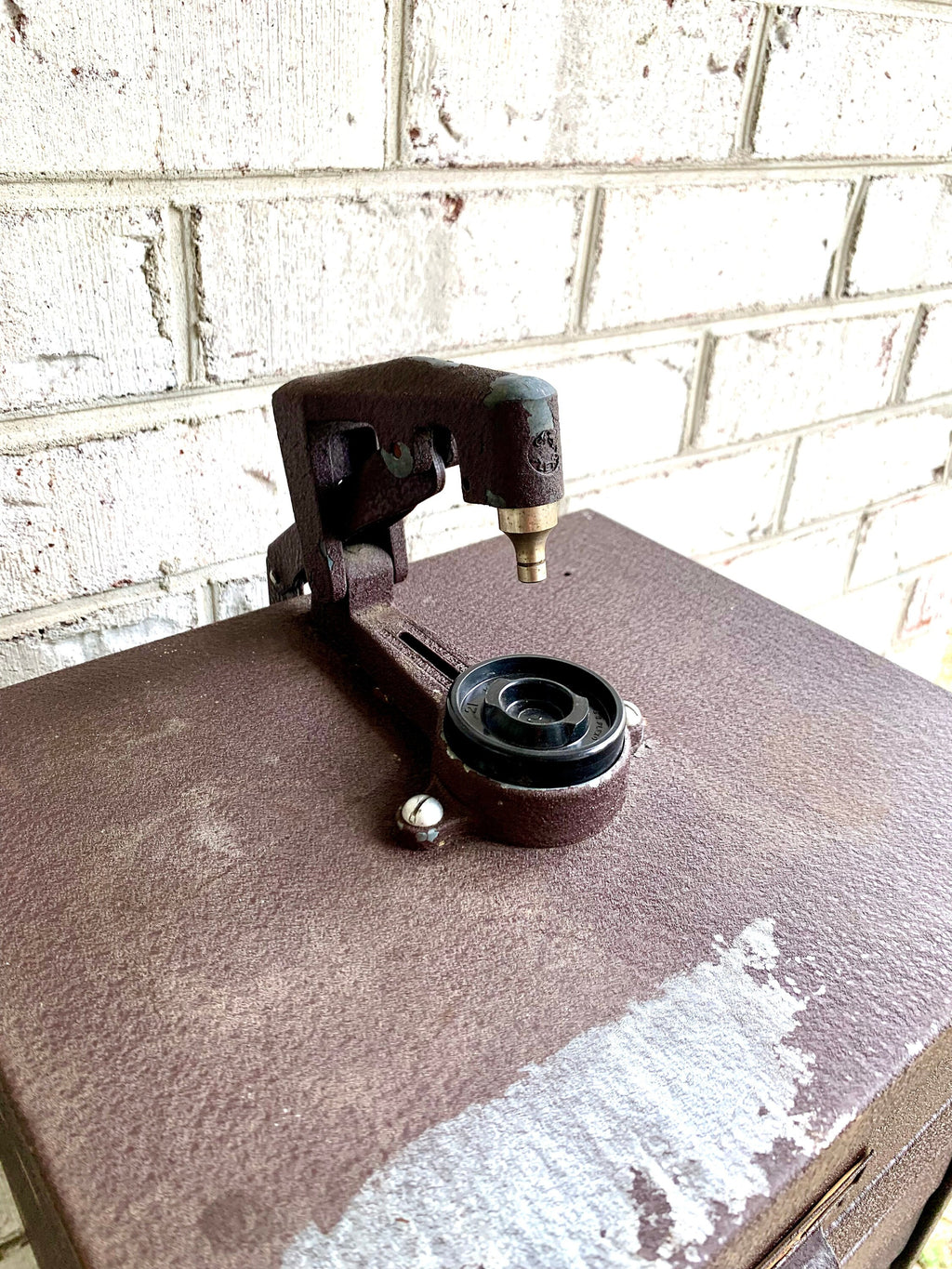 Germanow & Simon Watch Crystal Cabinet | Vintage Metal Watch Crystal Cabinet With Built In Press | Watch Crystals and Cabinet | Watch Repair