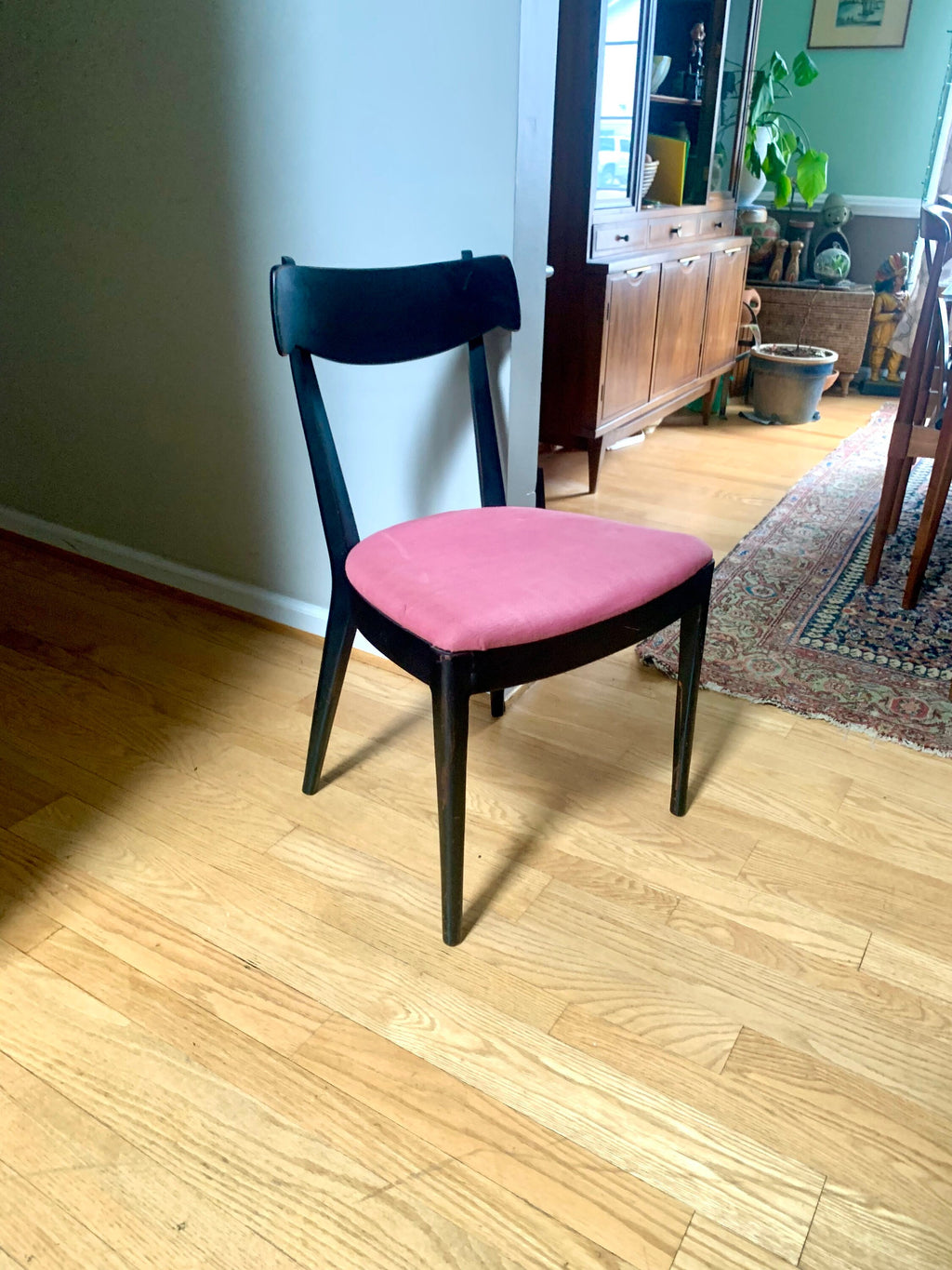 Black Drexel Declaration Chair | Mid Century Modern Chair| Kip Stewart Dining Chair| MCM Accent Chair| Modern Desk Chair| MCM Extra Seating