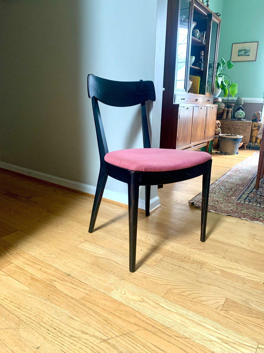 Black Drexel Declaration Chair | Mid Century Modern Chair| Kip Stewart Dining Chair| MCM Accent Chair| Modern Desk Chair| MCM Extra Seating