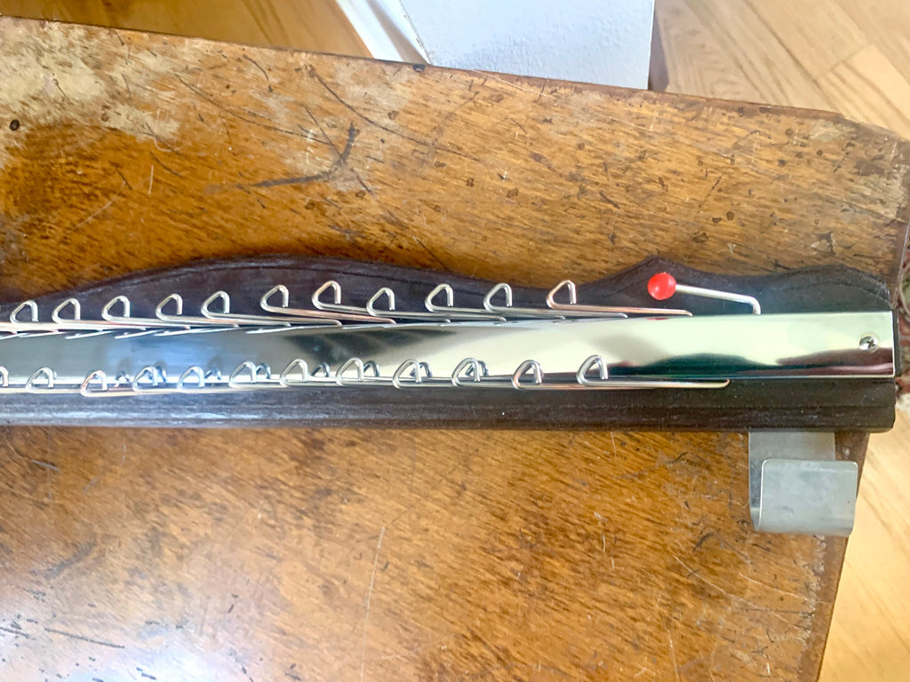 Vtg Tie Wall Rack | 36 Hook Wall Mounted Tie Rack | MCM Tie Holder | Folding Tie Rack | Faux Wood Tie Rack | Belt Rack | Closet Storage