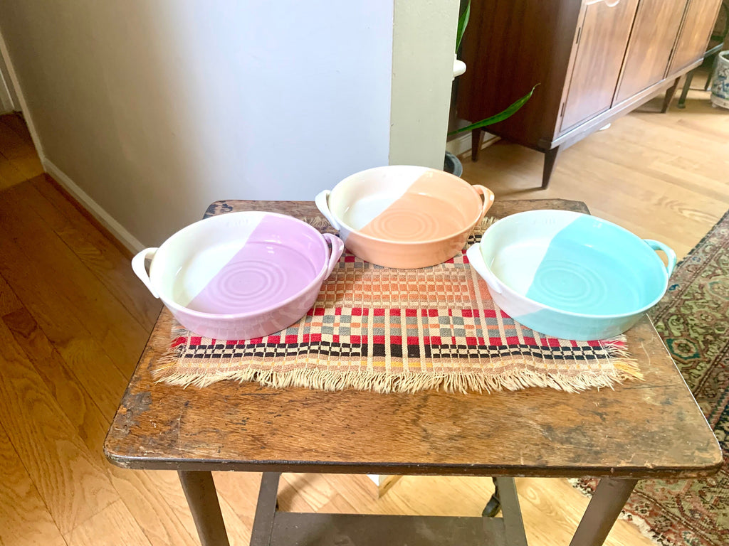 Vtg Royal Doulton 1815 Bowls | Pastel Porcelain Pasta Bowls | Stacking Porcelain Bowls | MCM Bowls | 1815 English Bowls