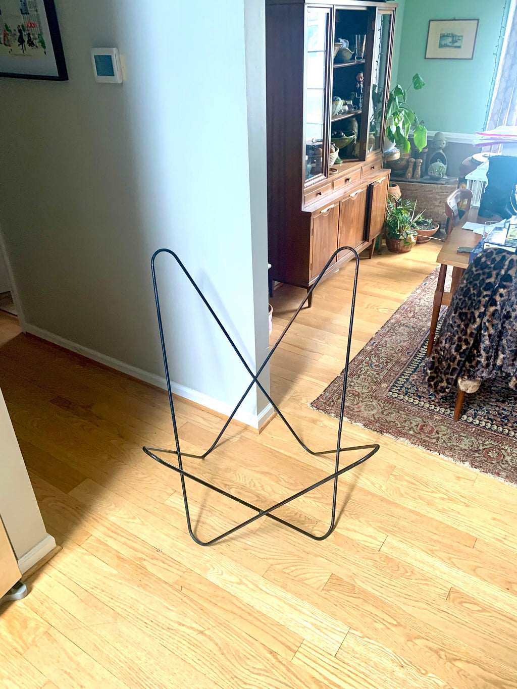 Vtg XL Knoll Butterfly Chair Frame | Steel Butterfly Lounge Chair Frame | Classic XL Jorge Ferrari-Hardoy Chair Frame | MCM Lounge Chair