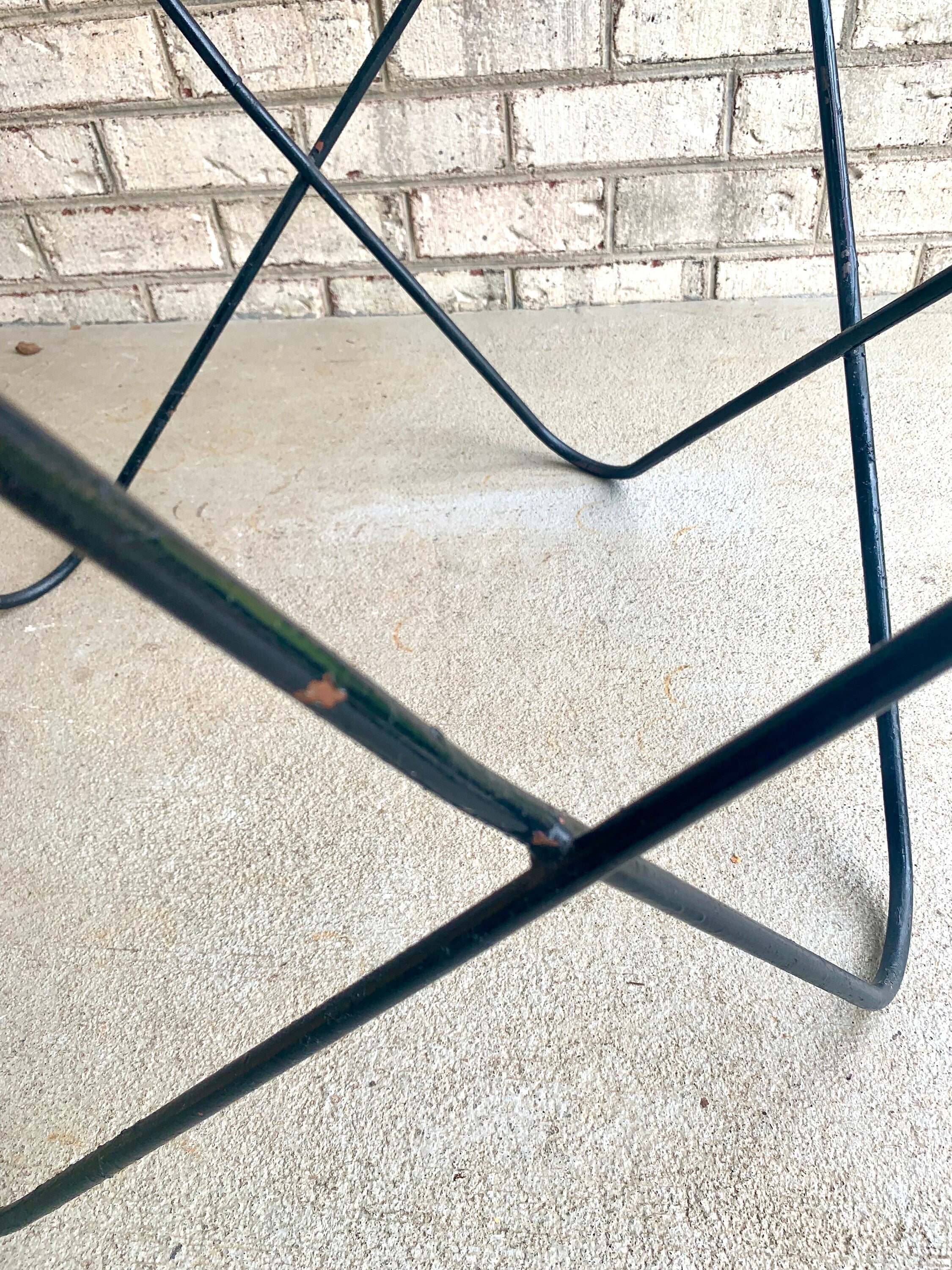 Vtg XL Knoll Butterfly Chair Frame | Steel Butterfly Lounge Chair Frame | Classic XL Jorge Ferrari-Hardoy Chair Frame | MCM Lounge Chair