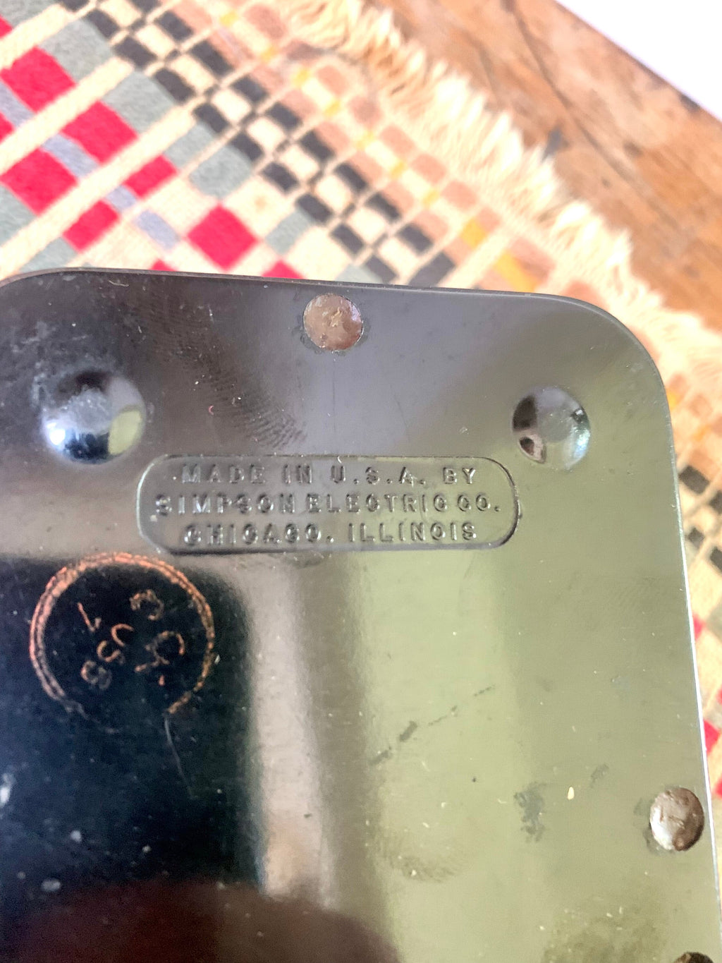 Vtg Simpson 370 Amp Meter | Simpson Electric Co Amp Meter| Simpson Model 370 Amp Meter| Vtg Amperes Meter| Alternating Current Meter