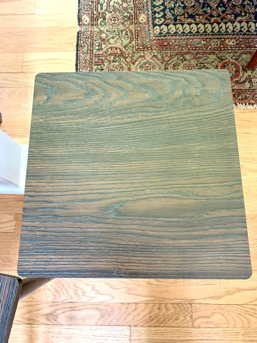 Vtg MCM Square Formical Table | Small Faux Wood Patio Table |  Plant Stand Table| Small Mid Century Table With Wood Legs| Price is for 1