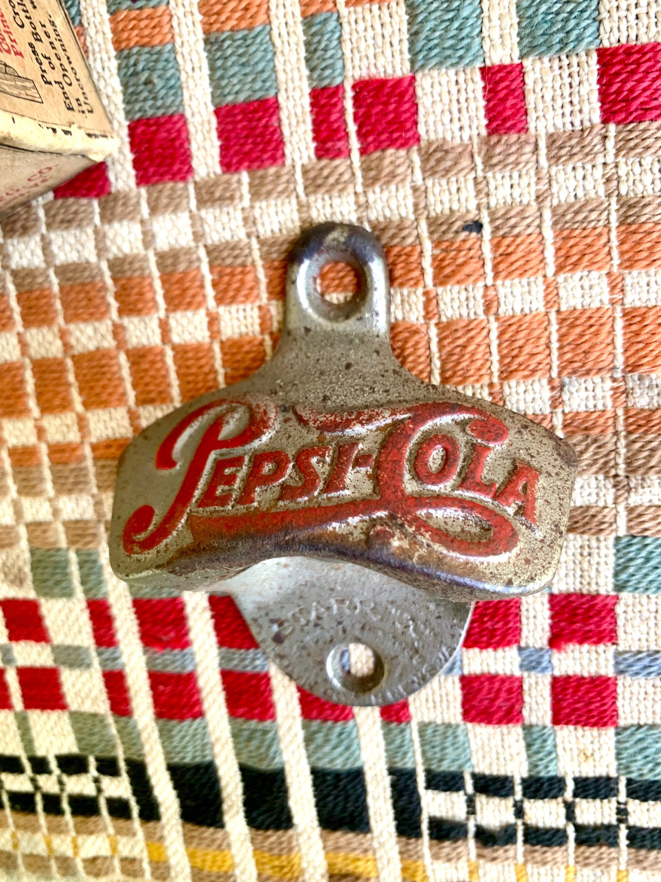 Vintage Pepsi Cola Bottle Opener | The Starr "X" Stationary Bottle Opener | Original Pepsi Cola Bottle Opener in Original Box | Made In USA