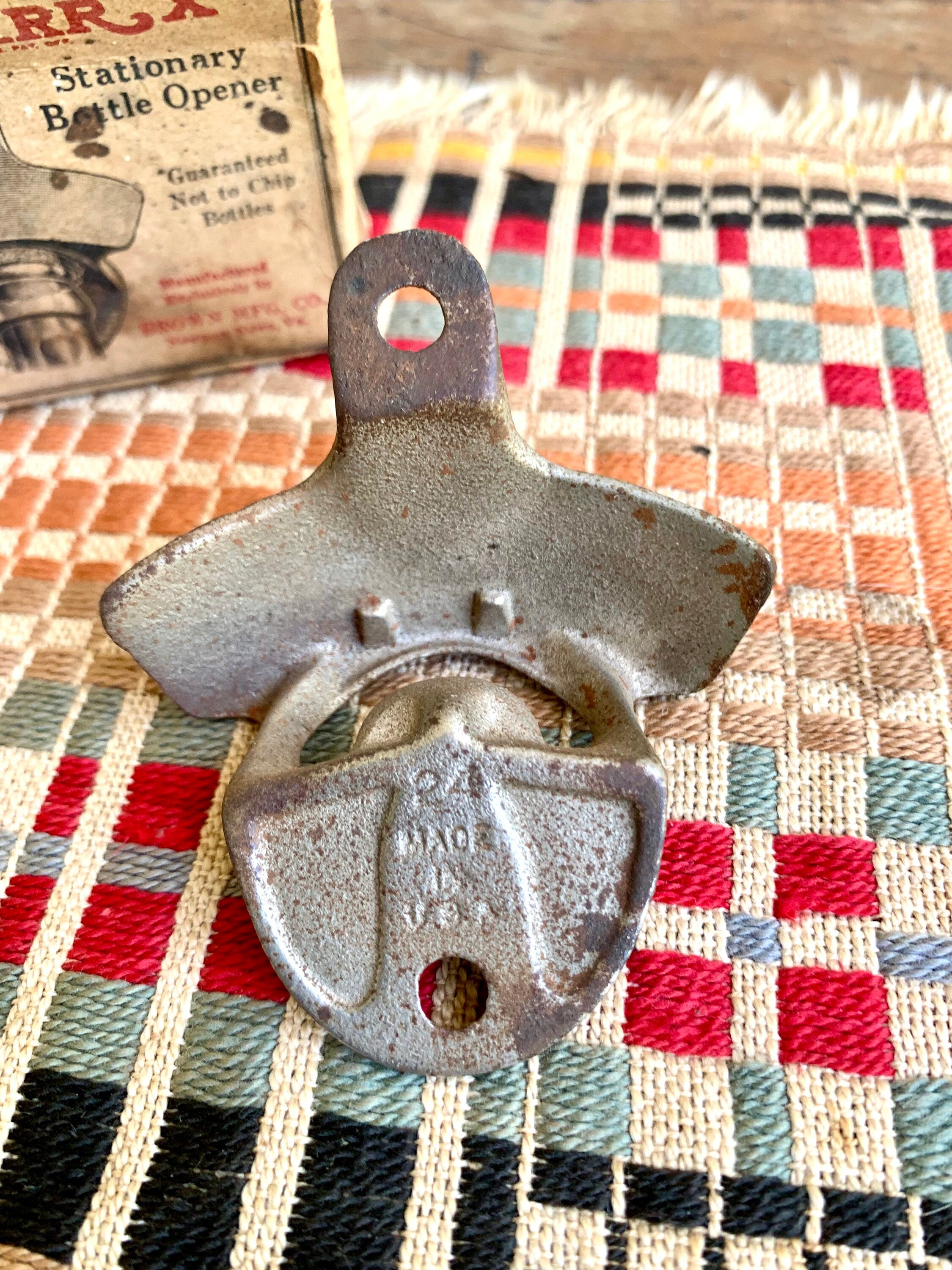 Vintage Pepsi Cola Bottle Opener | The Starr "X" Stationary Bottle Opener | Original Pepsi Cola Bottle Opener in Original Box | Made In USA