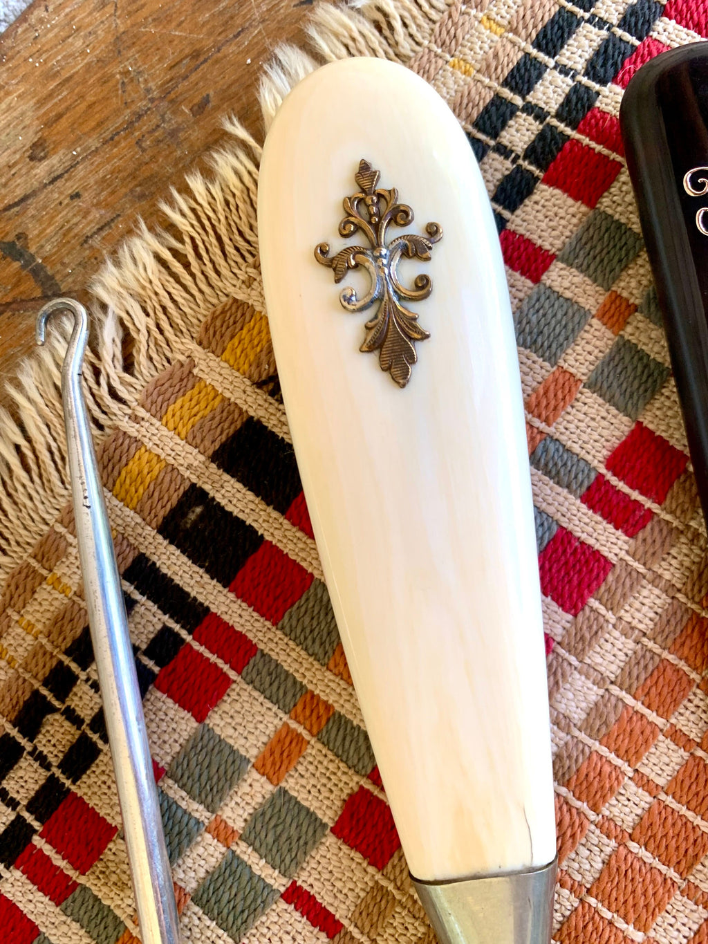 Vintage Lot of 4 Art Deco Button Hooks | Shoe Horn and Button Hooks | Monogrammed Button Hooks | Boot Button Hooks | Shoe Button Hooks