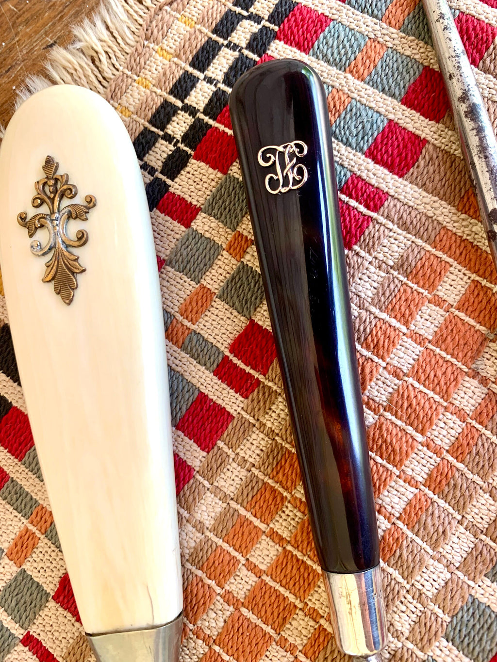 Vintage Lot of 4 Art Deco Button Hooks | Shoe Horn and Button Hooks | Monogrammed Button Hooks | Boot Button Hooks | Shoe Button Hooks