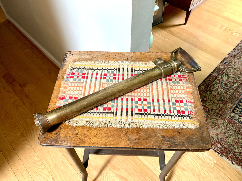 Antique Brass Perko Bilge Pump | Brass Hand Bilge Pump | Brass Hand Pump | Wood Handle Brass Perko Bilge Pump | 20"  Perko Bilge Pump