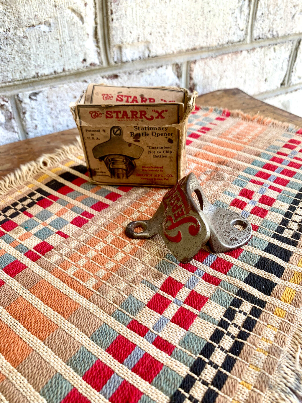 Vintage Pepsi Cola Bottle Opener | The Starr "X" Stationary Bottle Opener | Original Pepsi Cola Bottle Opener in Original Box | Made In USA