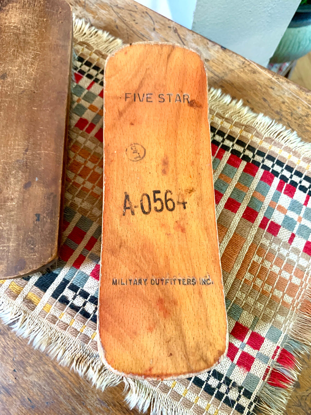 Pair of 2 Wooden Shoe Polishing Brushes | 2 Shoe Shine Brushes | Horse Hair Shoe Brushes | Wood Shoe Shine Brushes | Military Outfitters Shoe Brush