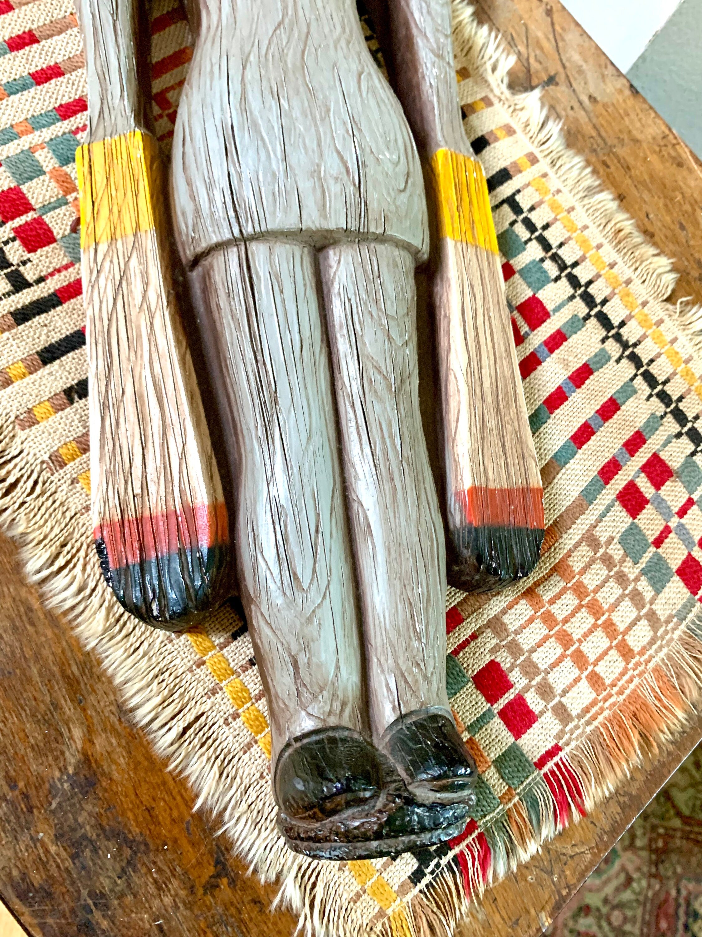 Richter Chalkware Wall Plaque | Vintage Windmill Arm Soldier Chalkware Wall Hanging | Richter Chalkware Art | 1960's Chalkware