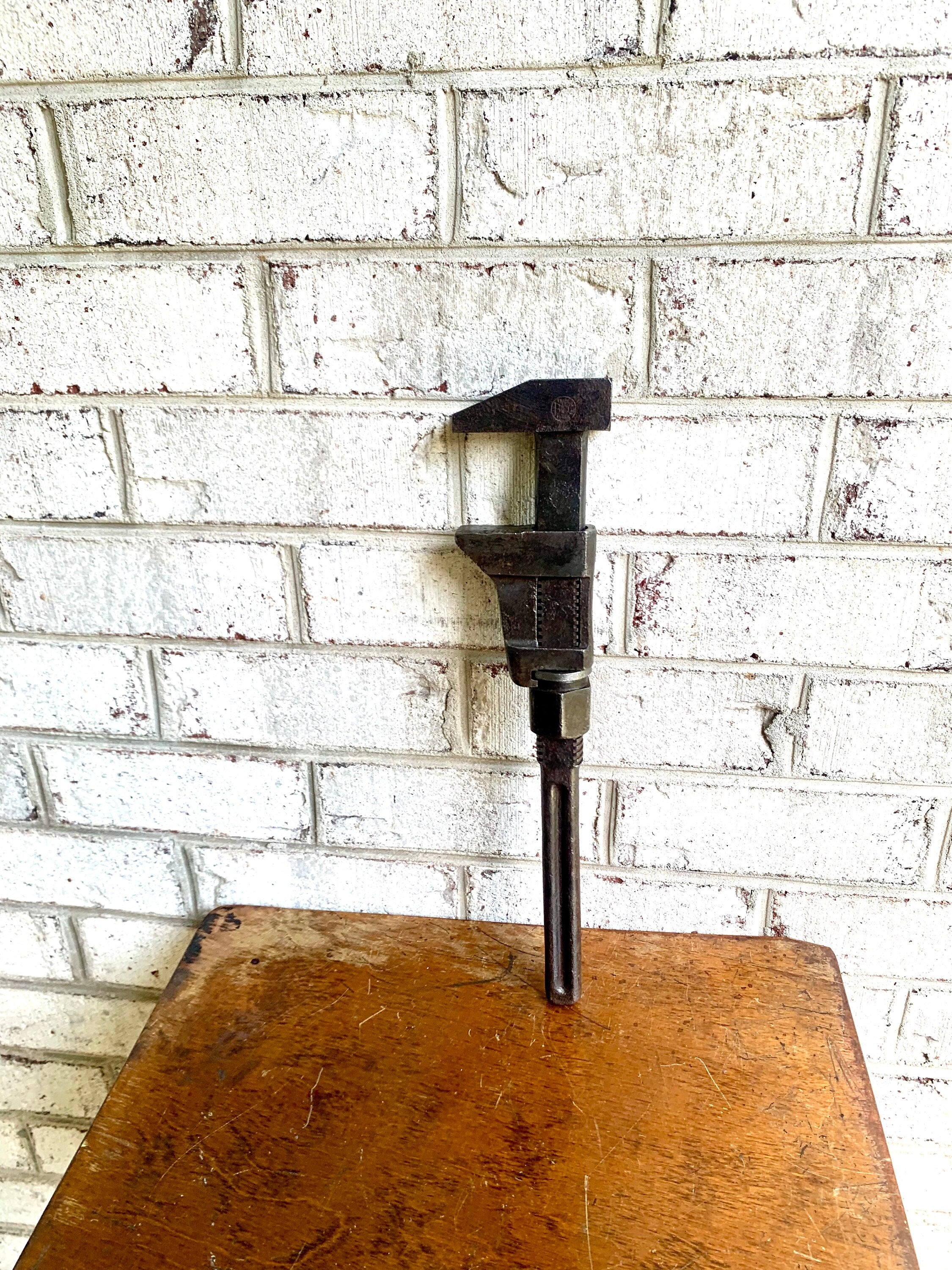 Vtg Bemis & Call Co. Railroad Monkey Wrench | Bemis and Call Pipe Wrench | 15 1/4" Railroad Adjustable Wrench | Distressed Wrench