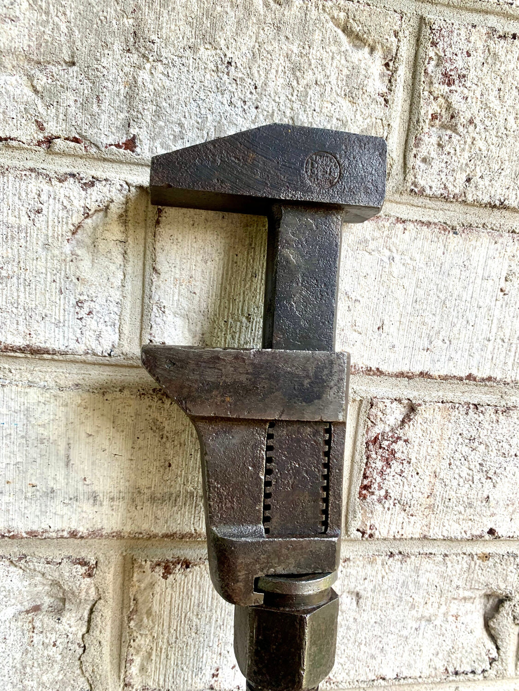Vtg Bemis & Call Co. Railroad Monkey Wrench | Bemis and Call Pipe Wrench | 15 1/4" Railroad Adjustable Wrench | Distressed Wrench