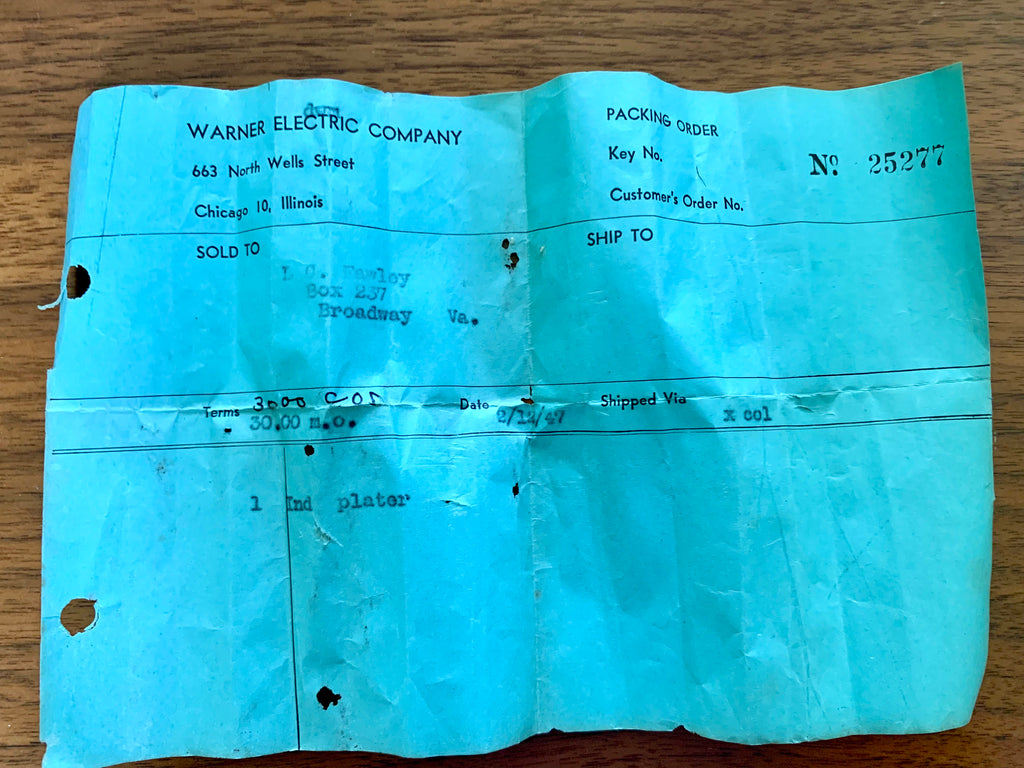 Vintage Warner Brush Electroplater | 1940's Warner Electric Brush Electroplater | Warner Electric Model B-M Electroplater