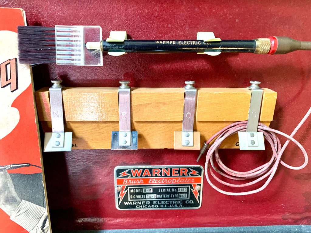 Vintage Warner Brush Electroplater | 1940's Warner Electric Brush Electroplater | Warner Electric Model B-M Electroplater