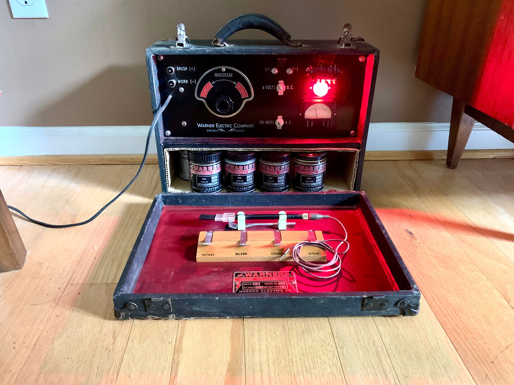 Vintage Warner Brush Electroplater | 1940's Warner Electric Brush Electroplater | Warner Electric Model B-M Electroplater
