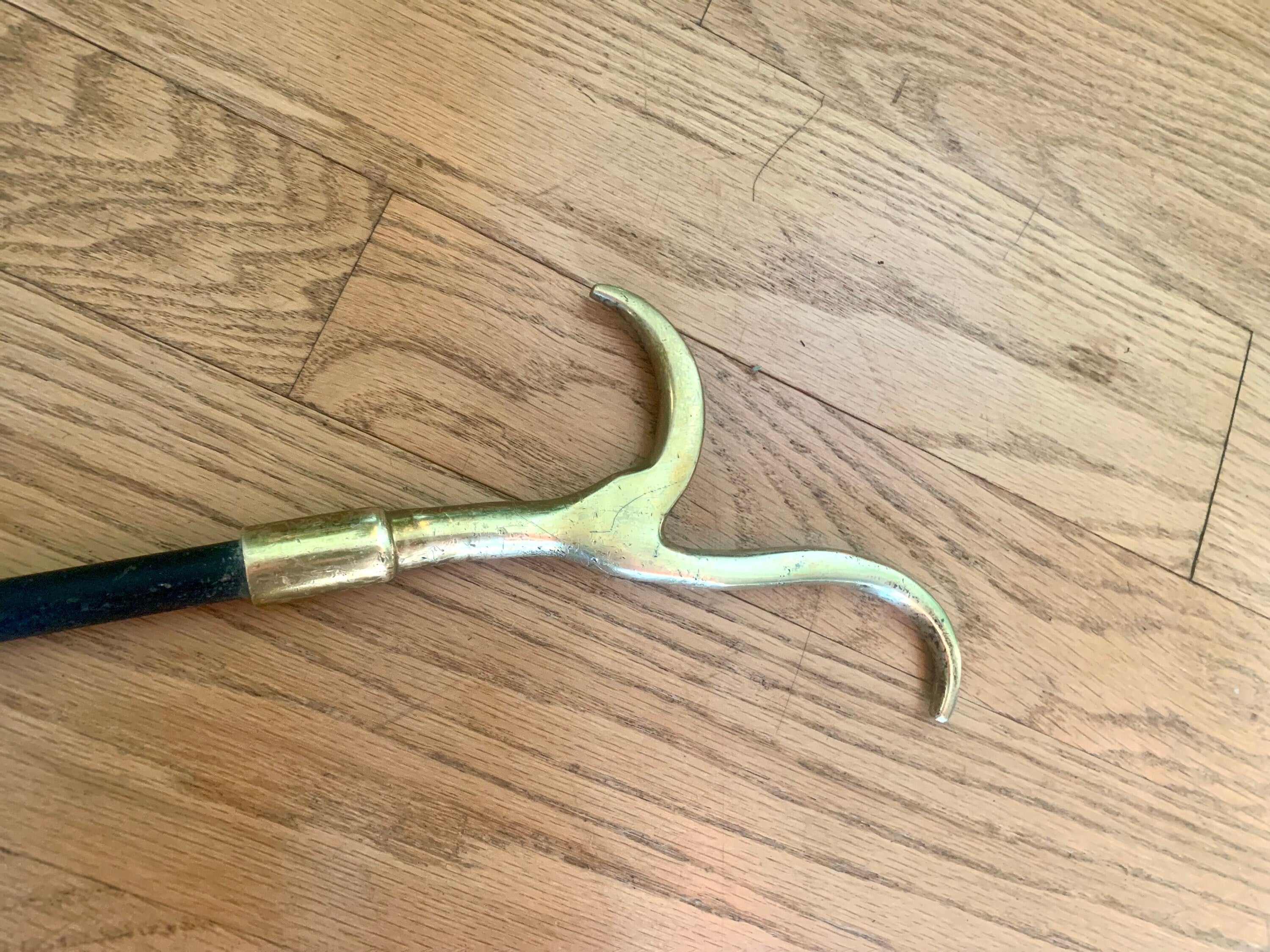 Harvin Co. Andirons and Fireplace Tool Set | Brass Harvin Fireplace Set | Claw Foot Brass Firedogs | Cannonball Brass Andirons & Tools