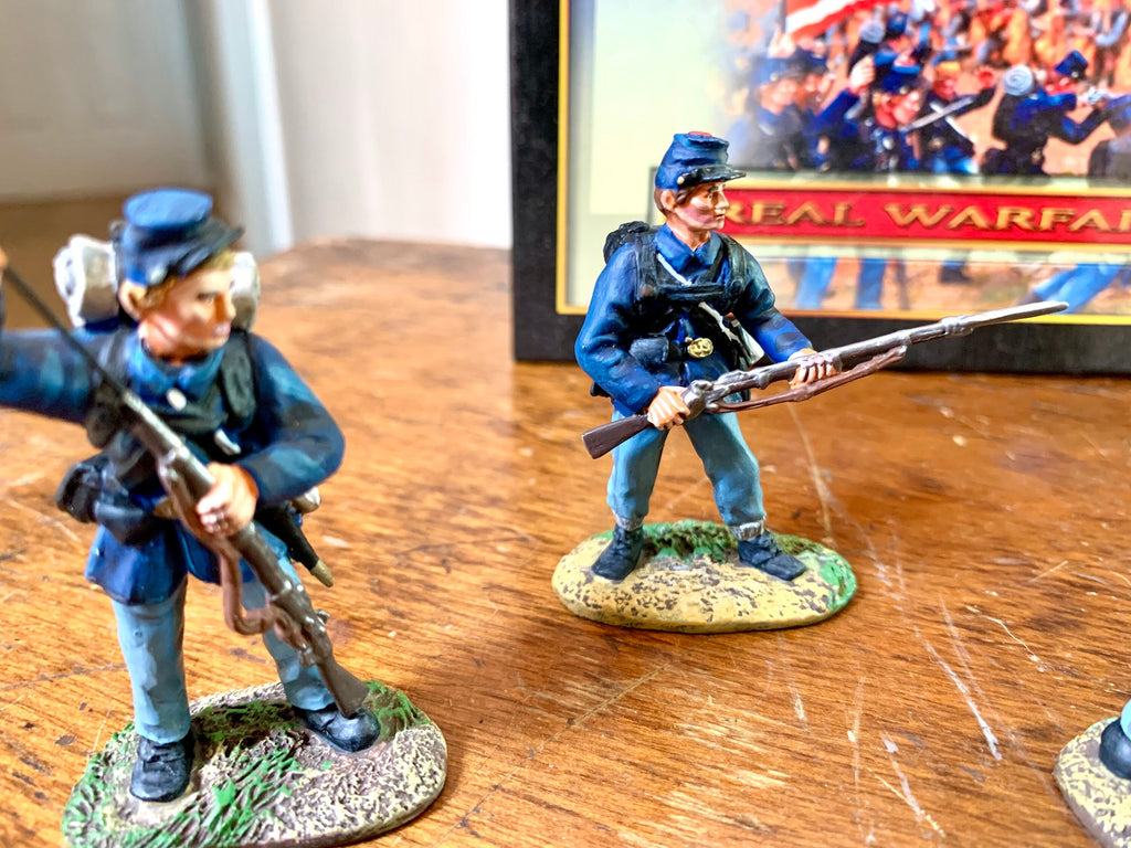 Conte Collectibles ACW 57107 Union Firing Set Civil War Figurines | Conte Collectibles Civil War Set | Civil War Metal Figurine Set