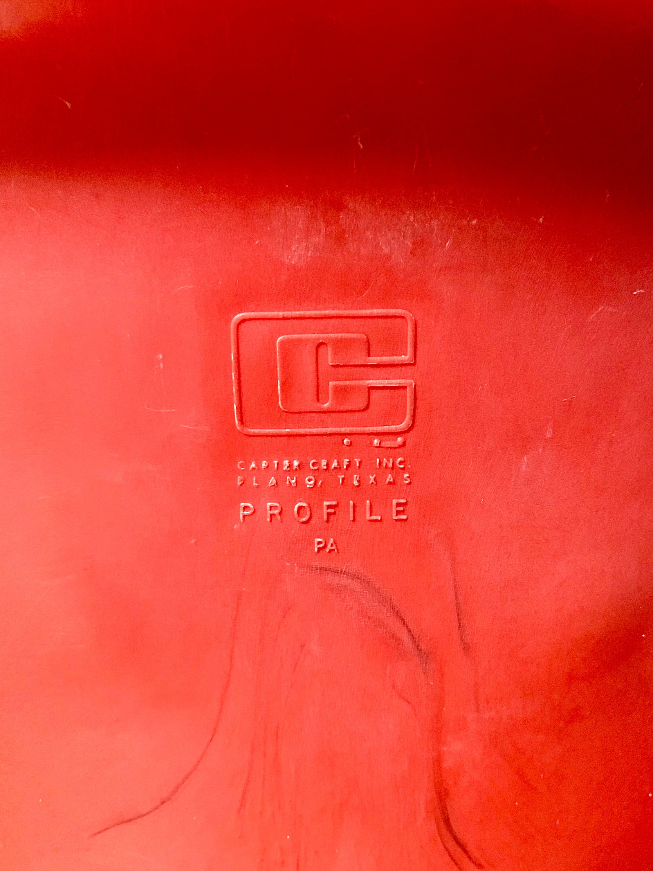 Vintage MCM Carter Craft Profile Chair | Plastic MCM Stackable Chair | Molded Child Chairs | Plastic School Chairs