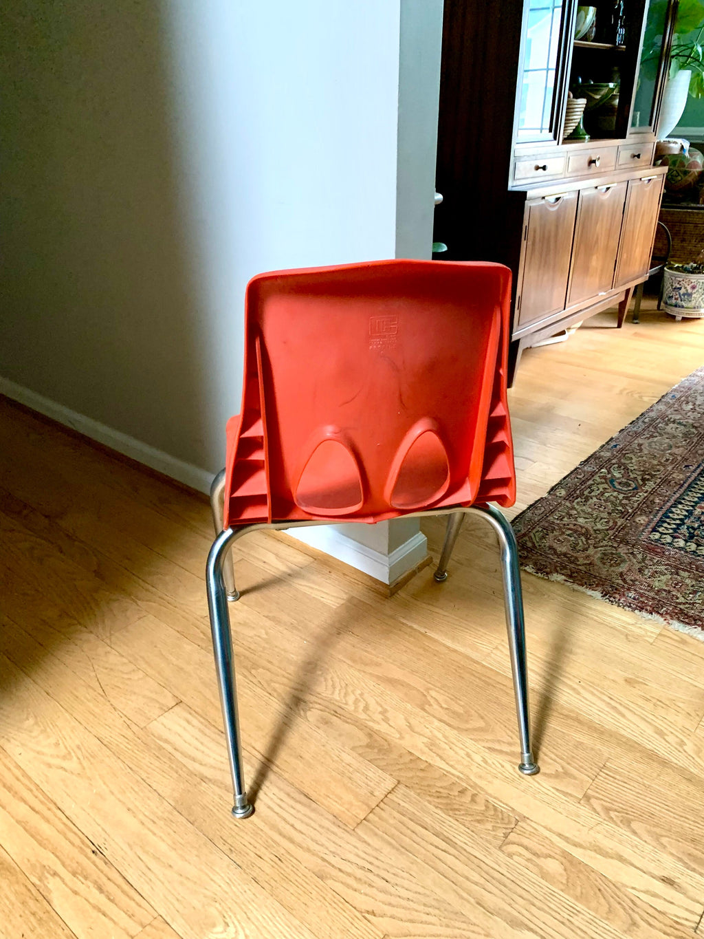 Vintage MCM Carter Craft Profile Chair | Plastic MCM Stackable Chair | Molded Child Chairs | Plastic School Chairs