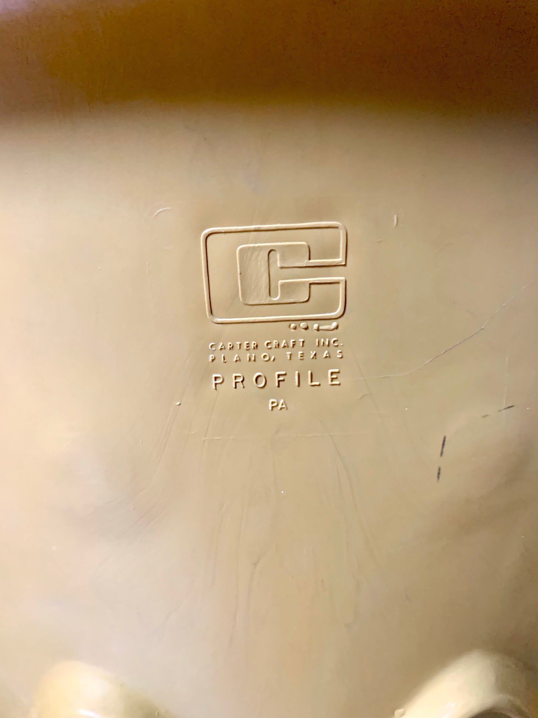 Vintage MCM Carter Craft Profile Chair | Plastic MCM Stackable Chair | Molded Yellow Child's Chair | Plastic School Chair (Copy) (Copy)