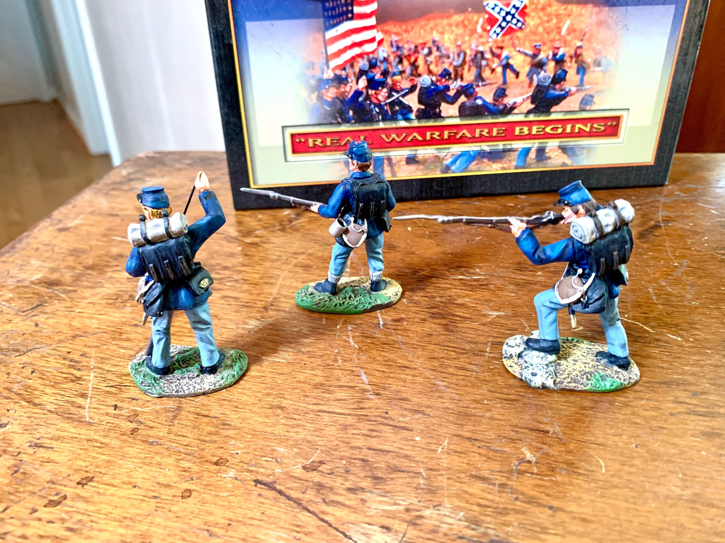 Conte Collectibles ACW 57107 Union Firing Set Civil War Figurines | Conte Collectibles Civil War Set | Civil War Metal Figurine Set