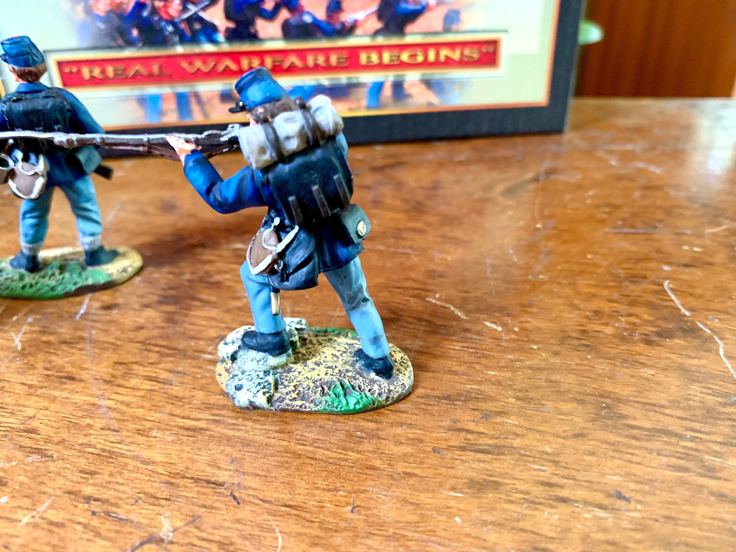 Conte Collectibles ACW 57107 Union Firing Set Civil War Figurines | Conte Collectibles Civil War Set | Civil War Metal Figurine Set