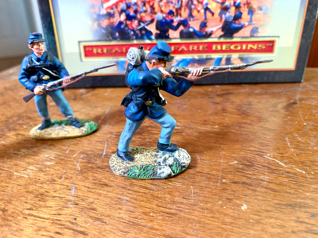 Conte Collectibles ACW 57107 Union Firing Set Civil War Figurines | Conte Collectibles Civil War Set | Civil War Metal Figurine Set