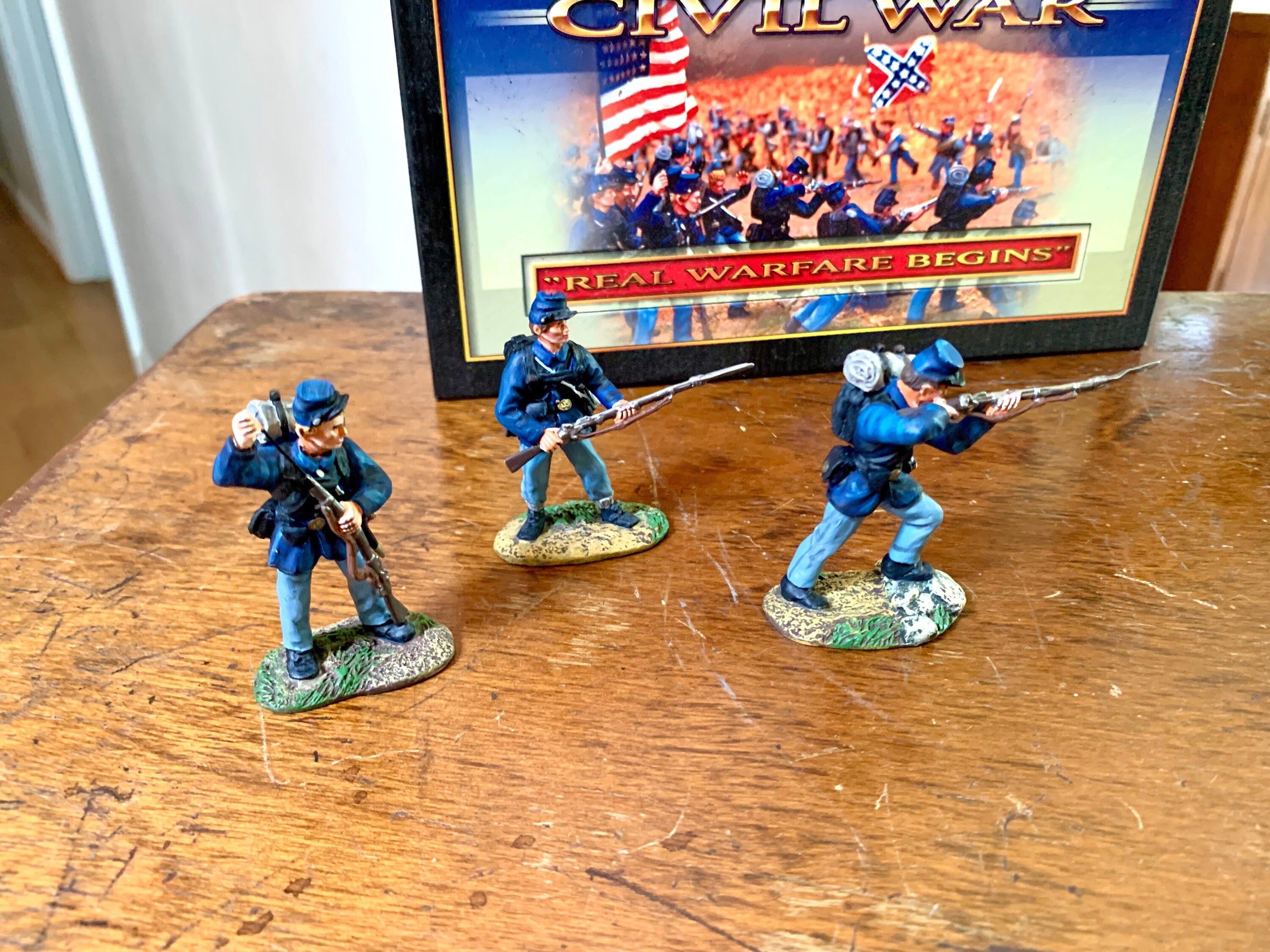 Conte Collectibles ACW 57107 Union Firing Set Civil War Figurines | Conte Collectibles Civil War Set | Civil War Metal Figurine Set