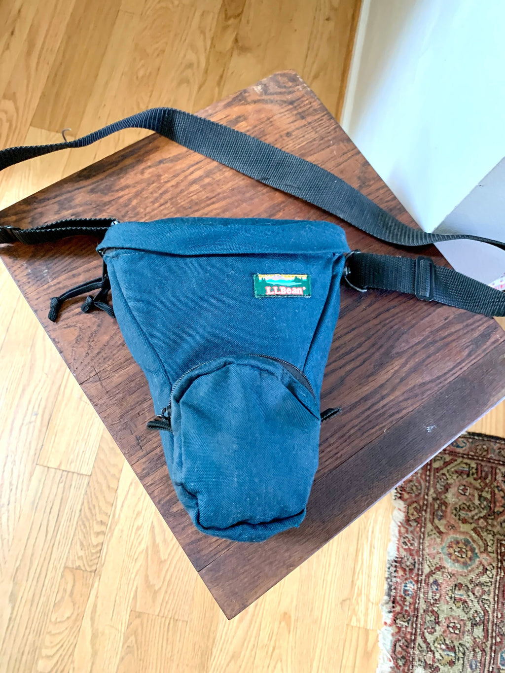 Vtg L.L. Bean Canvas Camera Bag | L.L. Bean Shoulder Strap Camera Bag | 90's Camera Shoulder Bag | Blue  L.L. Bean Shoulder Bag