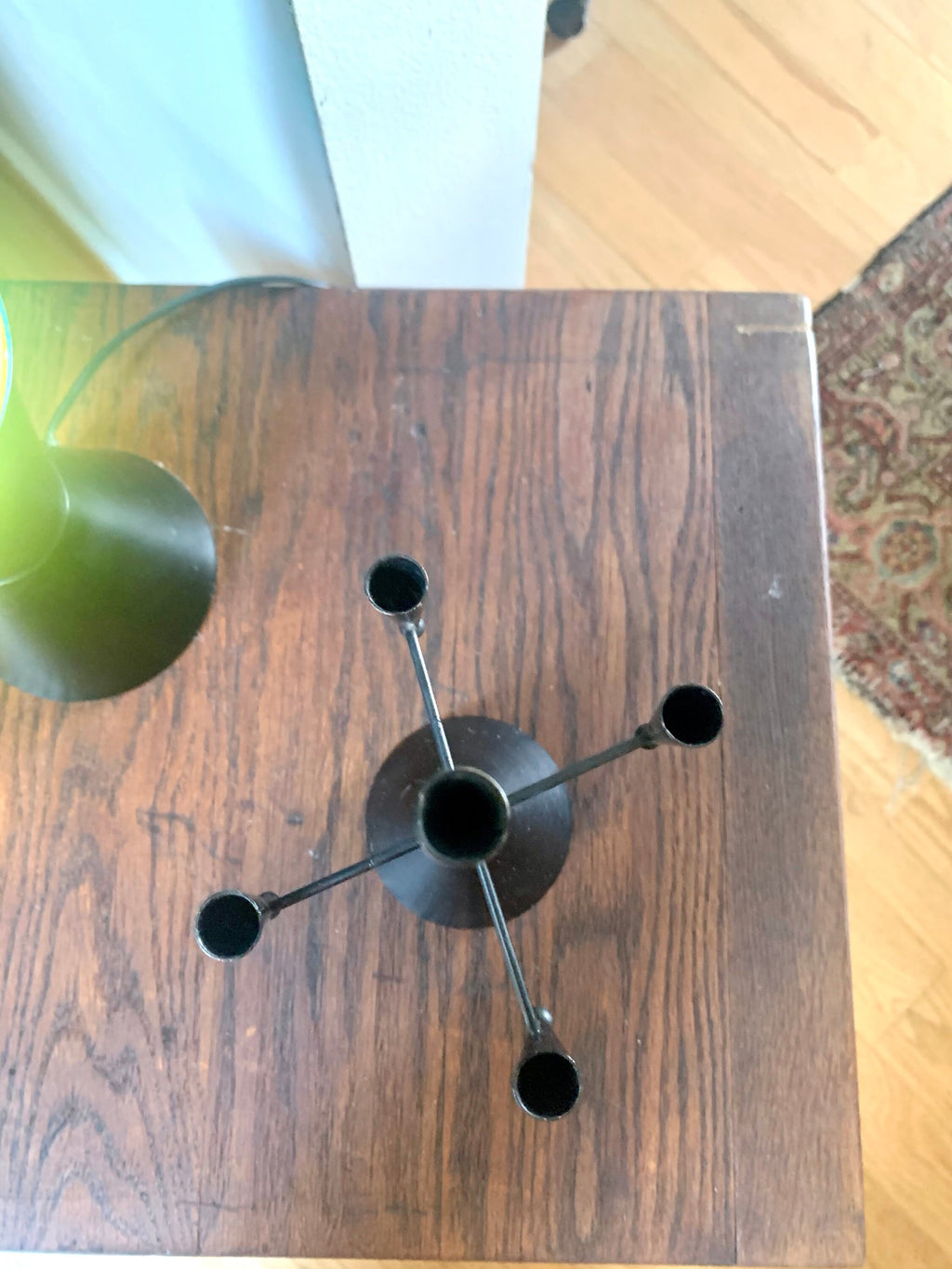 Vtg MCM Gunnar Ander Candelabra | Black Metal Ystad Metall Candelabra | Small Candlestick Holder | MCM Swedish Candle Holder