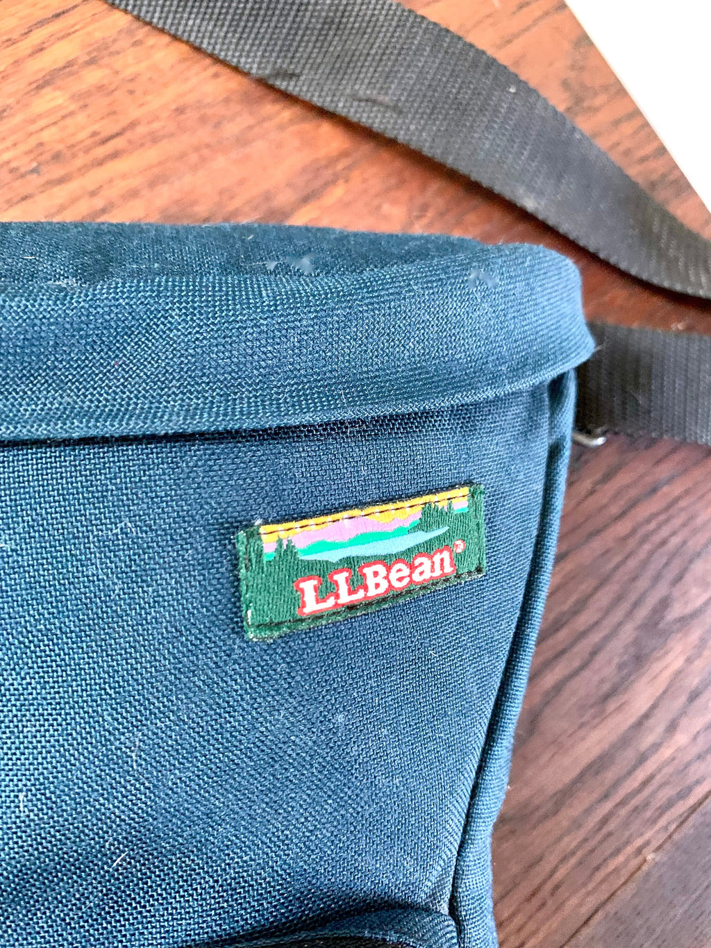 Vtg L.L. Bean Canvas Camera Bag | L.L. Bean Shoulder Strap Camera Bag | 90's Camera Shoulder Bag | Blue  L.L. Bean Shoulder Bag