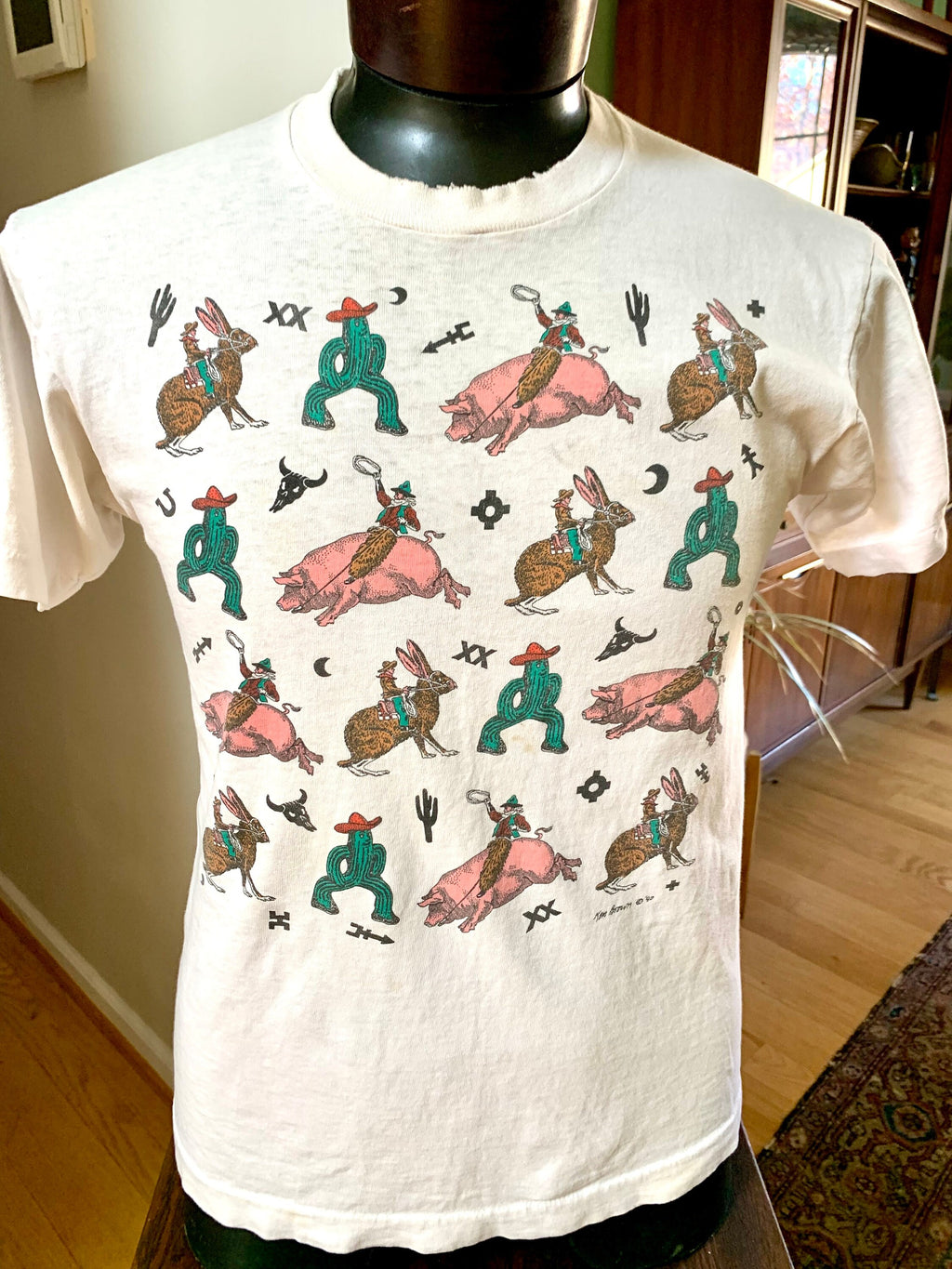 Vtg Ken Brown T-Shirt | 90's Single Stitch Ken Brown T-Shirt | Western Ken Brown Graphic T-Shirt | Large Ken Brown | Original Ken Brown