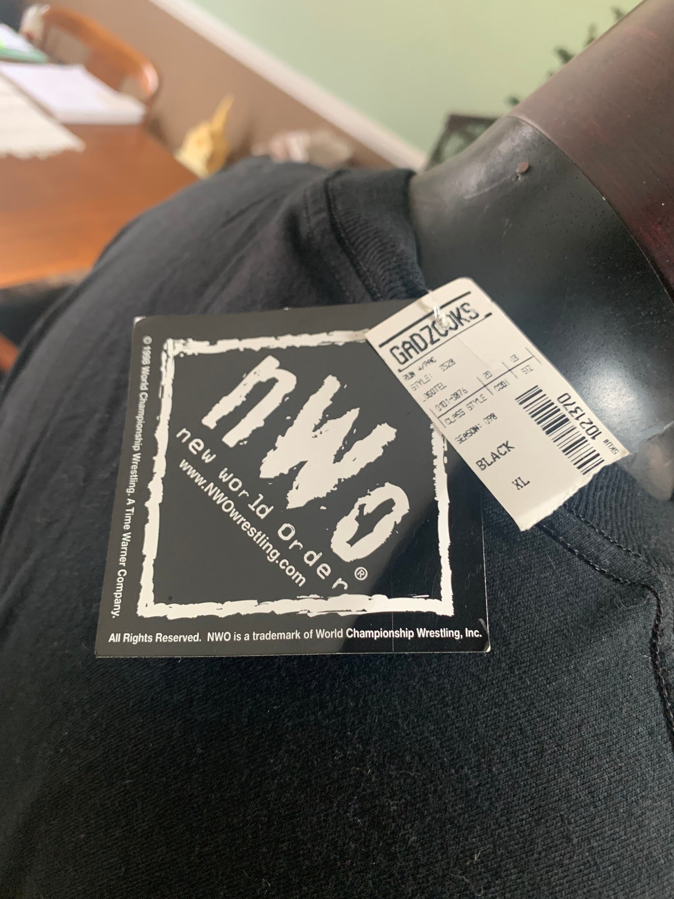 Vtg WCW T-Shirt | NWO Run With The Pac T-Shirt | 1998 World Championship Wrestling T-Shirt With Original Tags | XL Black Wrestling Shirt