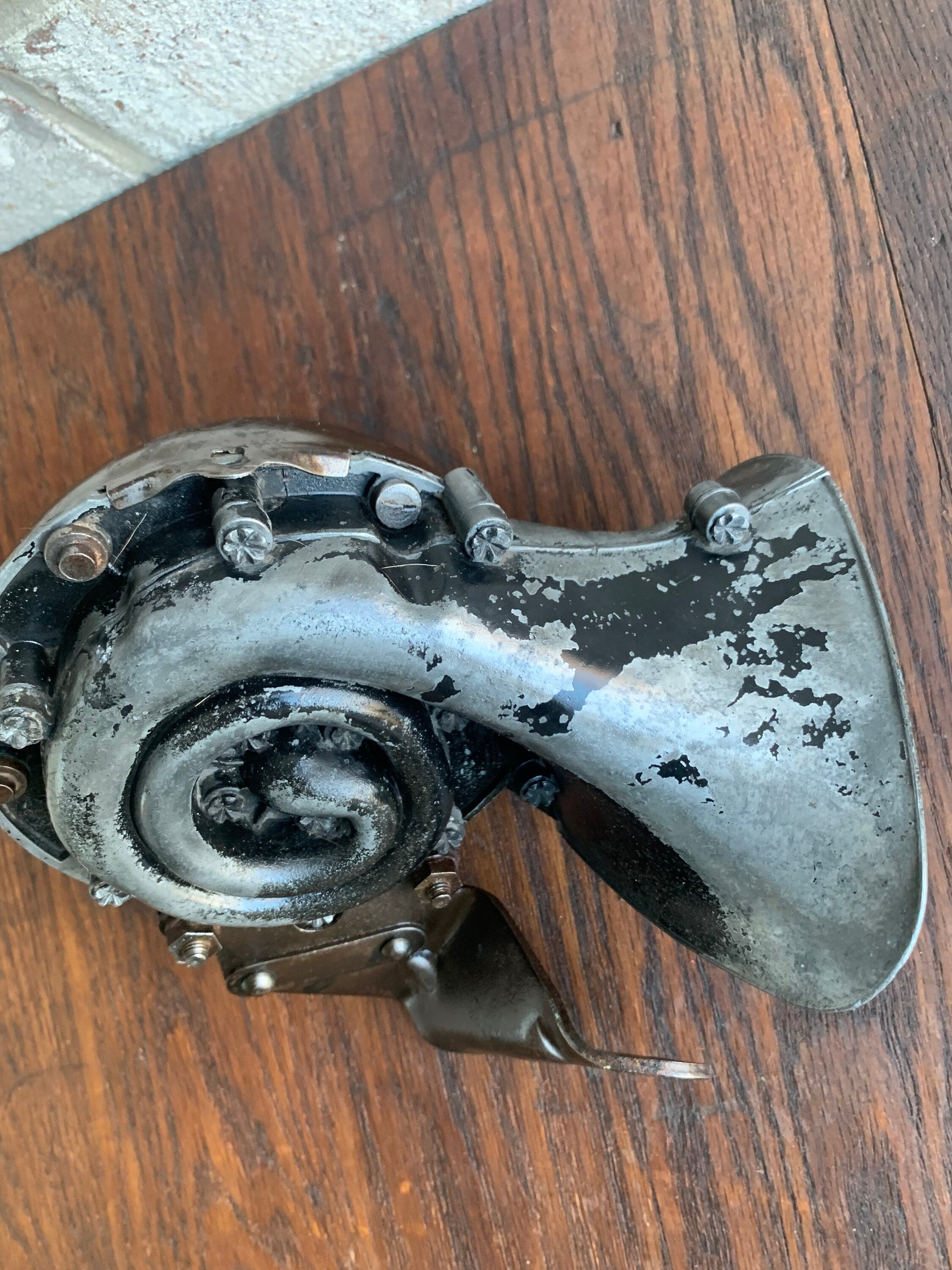 Vtg Delco Remy Model 759  12 Volt Horn | 1955-57 Corvette Low Tone Horn | 50's Delco Remy Low Tone Horn With Bracket | Automobile Horn