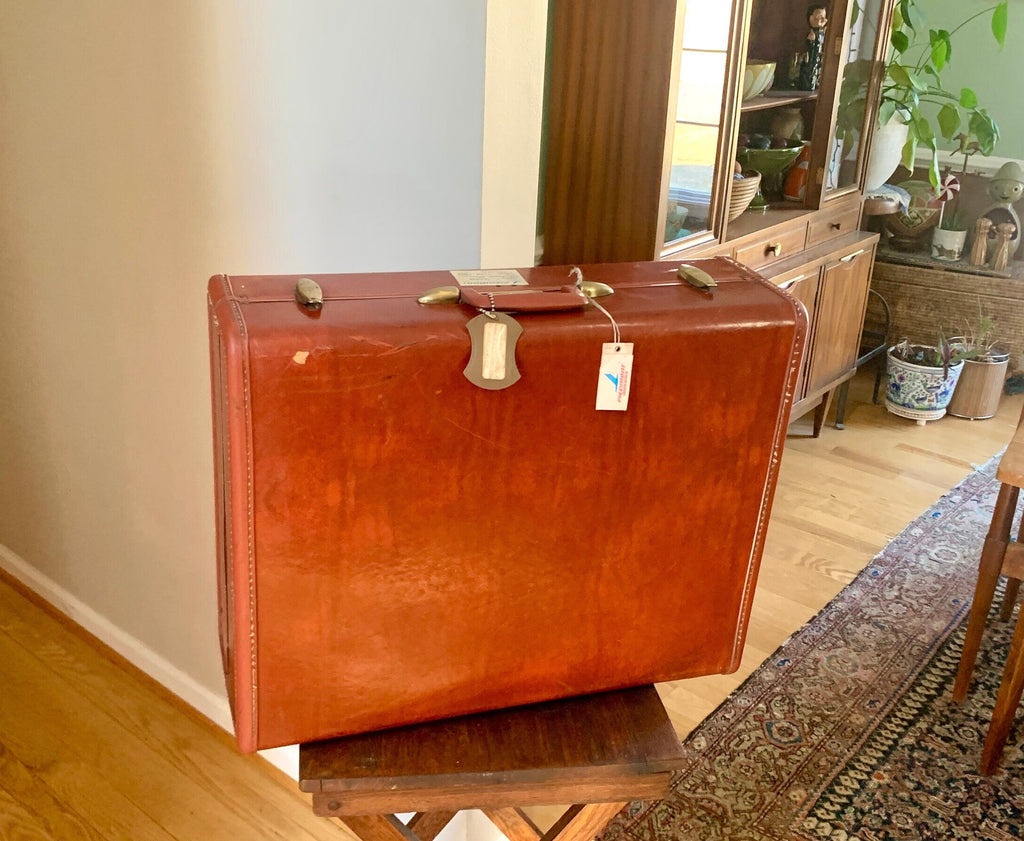 Samsonite Streamlite Hardshell Suitcase with Key | 50's Retro Luggage | Mid Century Luggage | Weekender | Stackable Suitcases