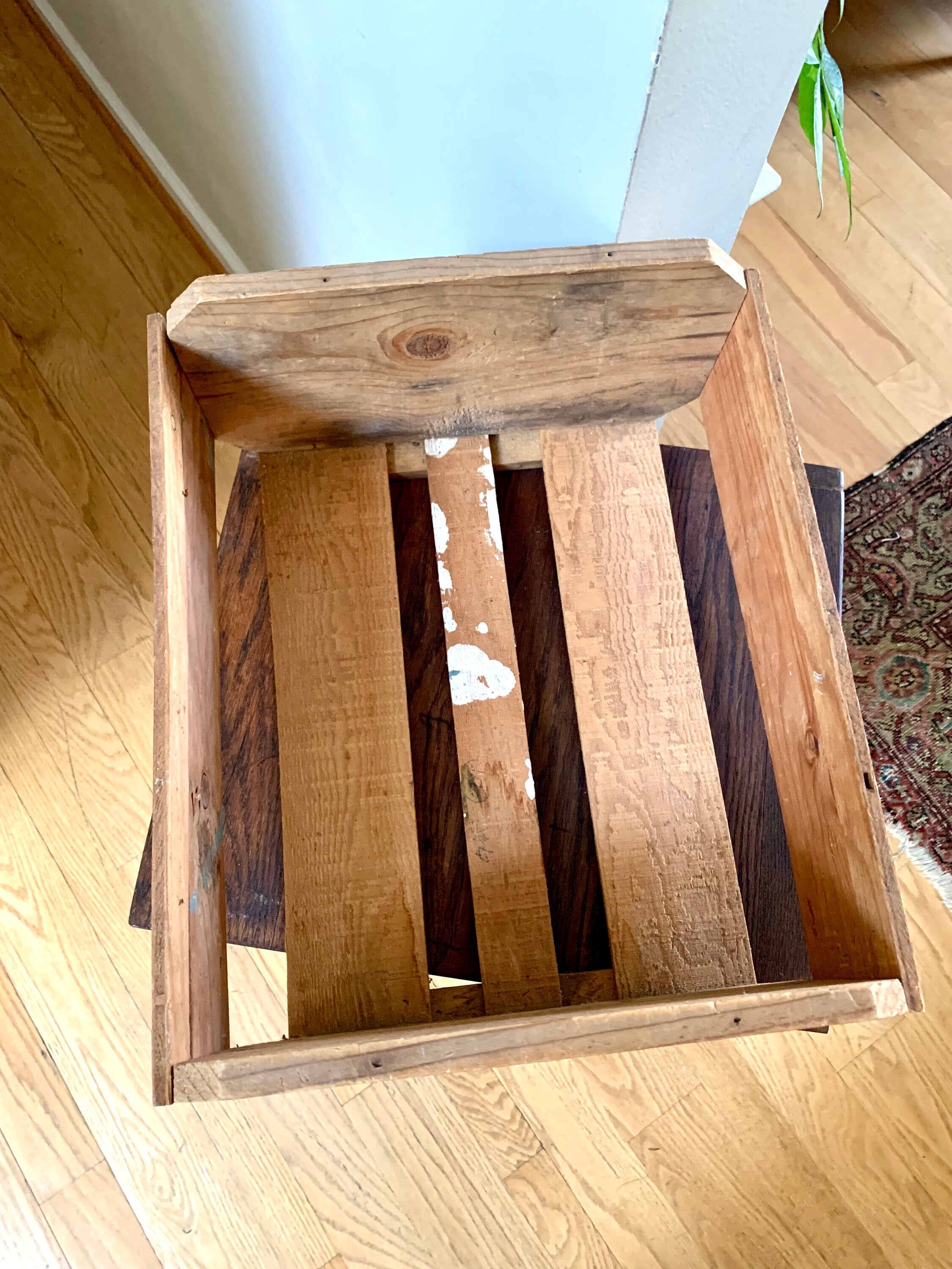 Vtg Wood Lynn's Finest Grape Crate | Wooden Grape Crate | Rustic Storage Greenleaf Farms Advertisement Box | Thompson Grapes Box