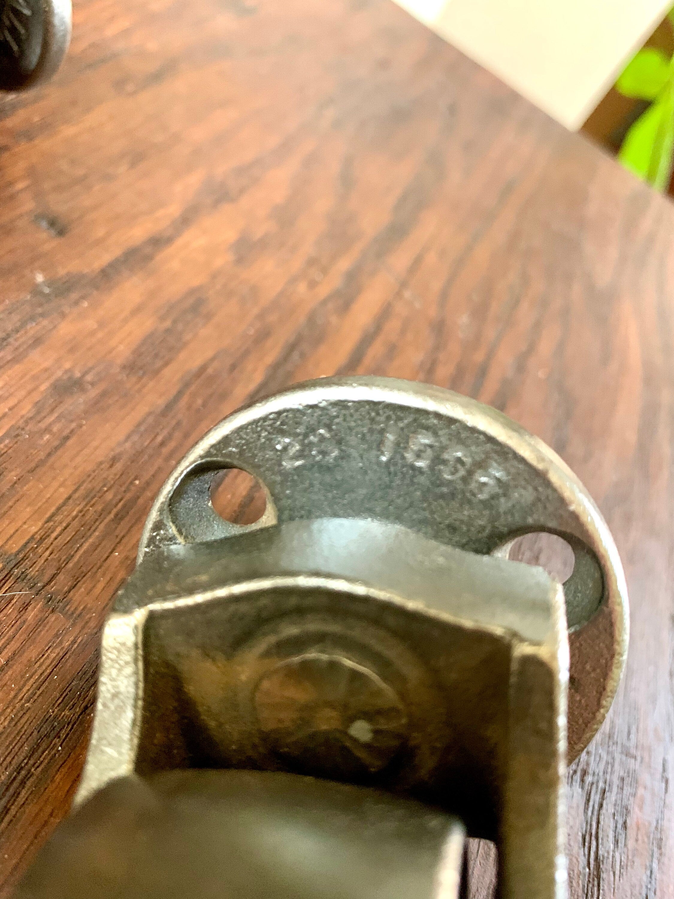 Salvaged Pair Of Allen Metal Casters | Metal Swivel Wheel Casters | 1 3/4" Early Metal Casters | Restoration Casters | Salvaged Casters