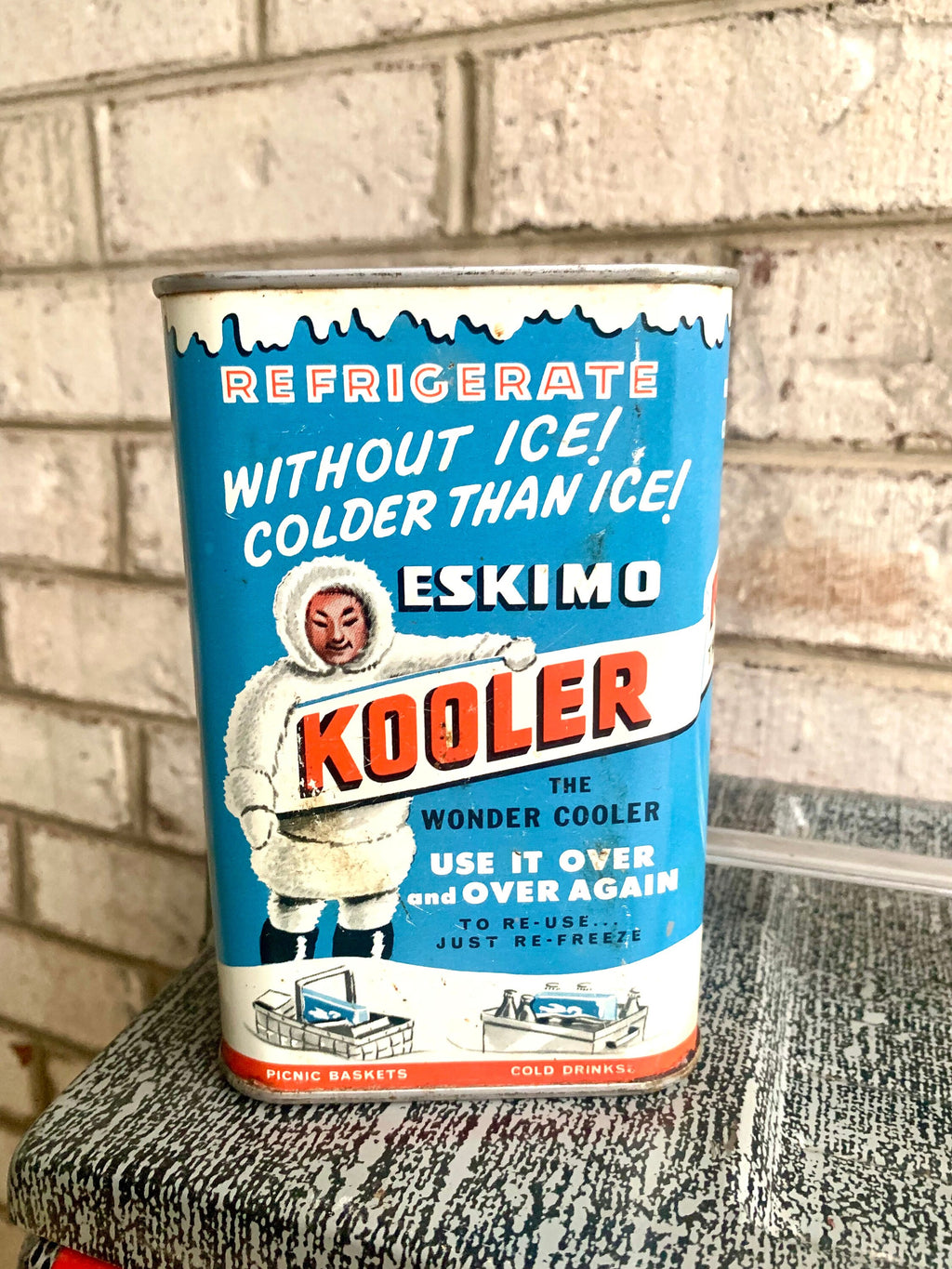 Vtg Flamingo Metal Ice Chest | Red Plaid Metal Ice Chest | Poloron Flamingo Insulated Ice Chest | Vtg Eskimo Kooler Ice Chest