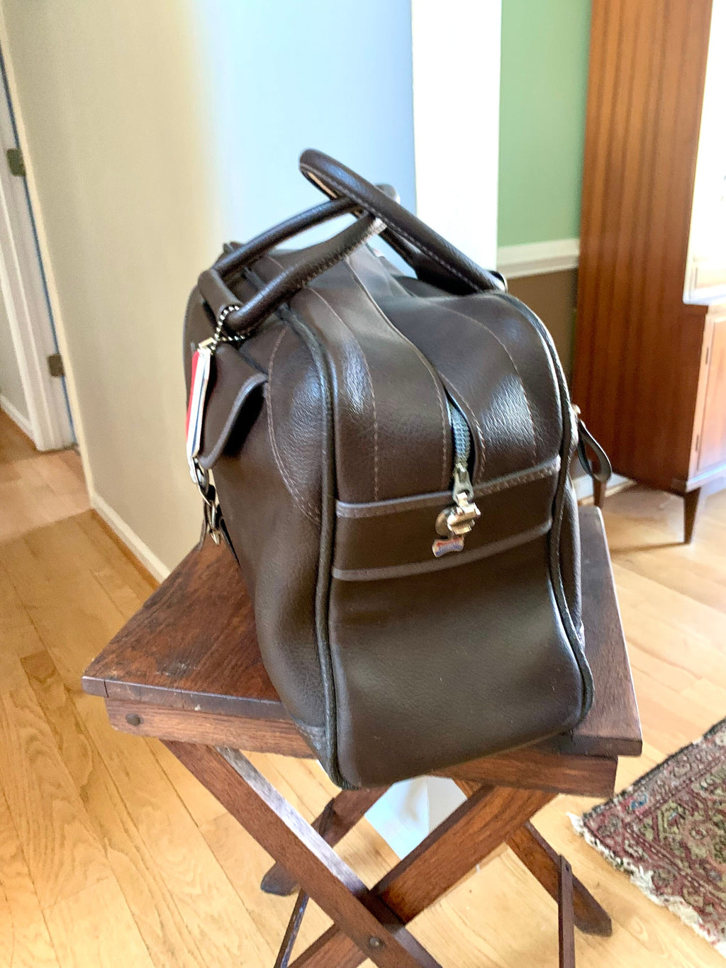 Vtg American Tourister Brown Weekender | American Tourister Hand Bag | Retro Shoulder Bag | Brown Weekend Luggage Bag | Carry On Bag