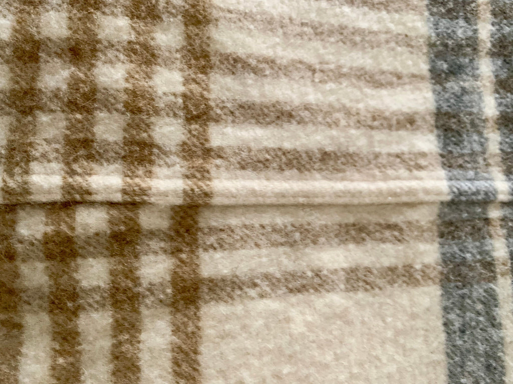 Vintage Woolrich Wool Blanket | Garde La Foy Woolrich Woven Beadspread | Plaid All Wool Blanket | Large Wool Woolrich Blanket | 50's Blanket